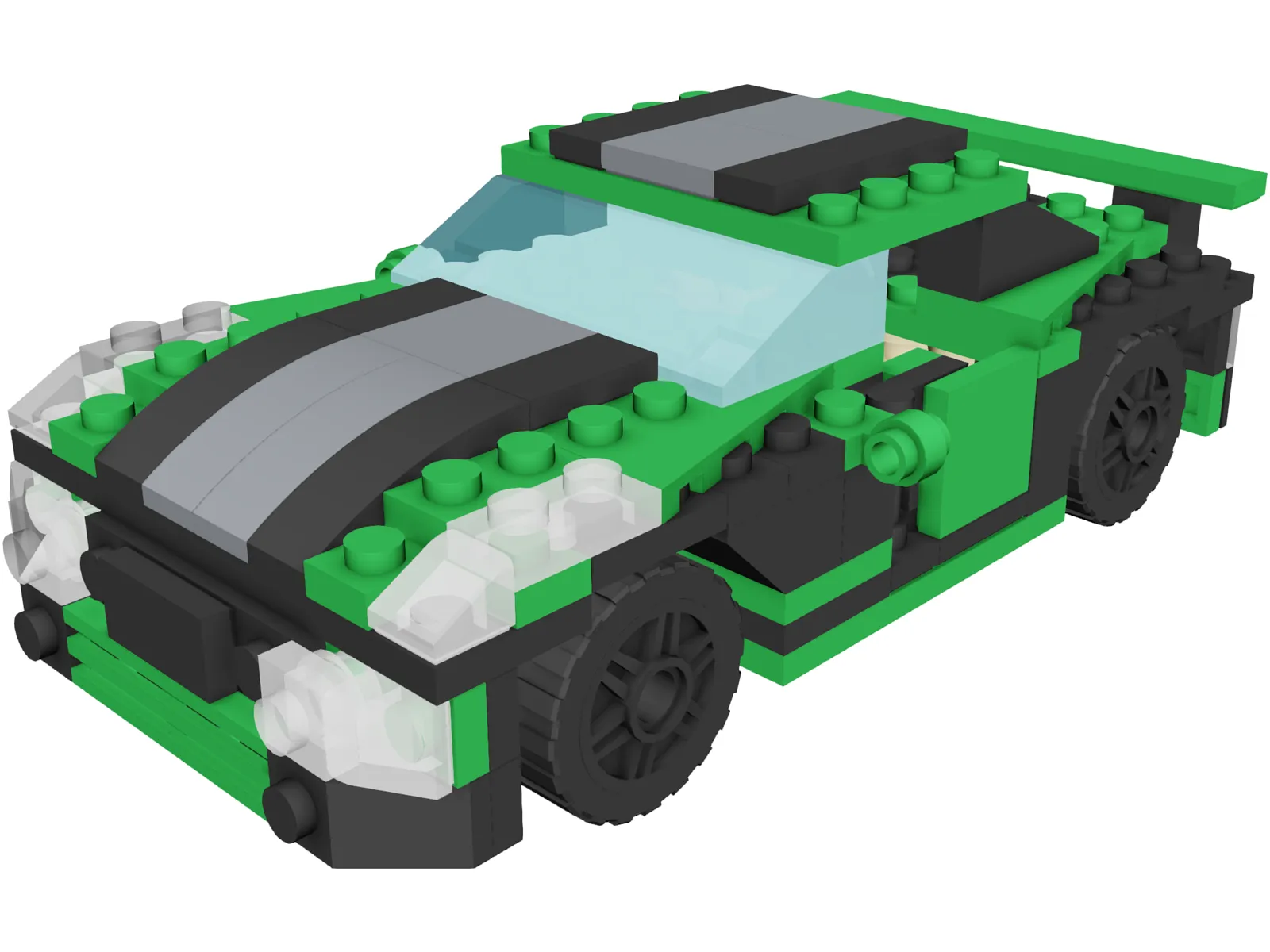 Lego Street Speeder (2010) 3D Model