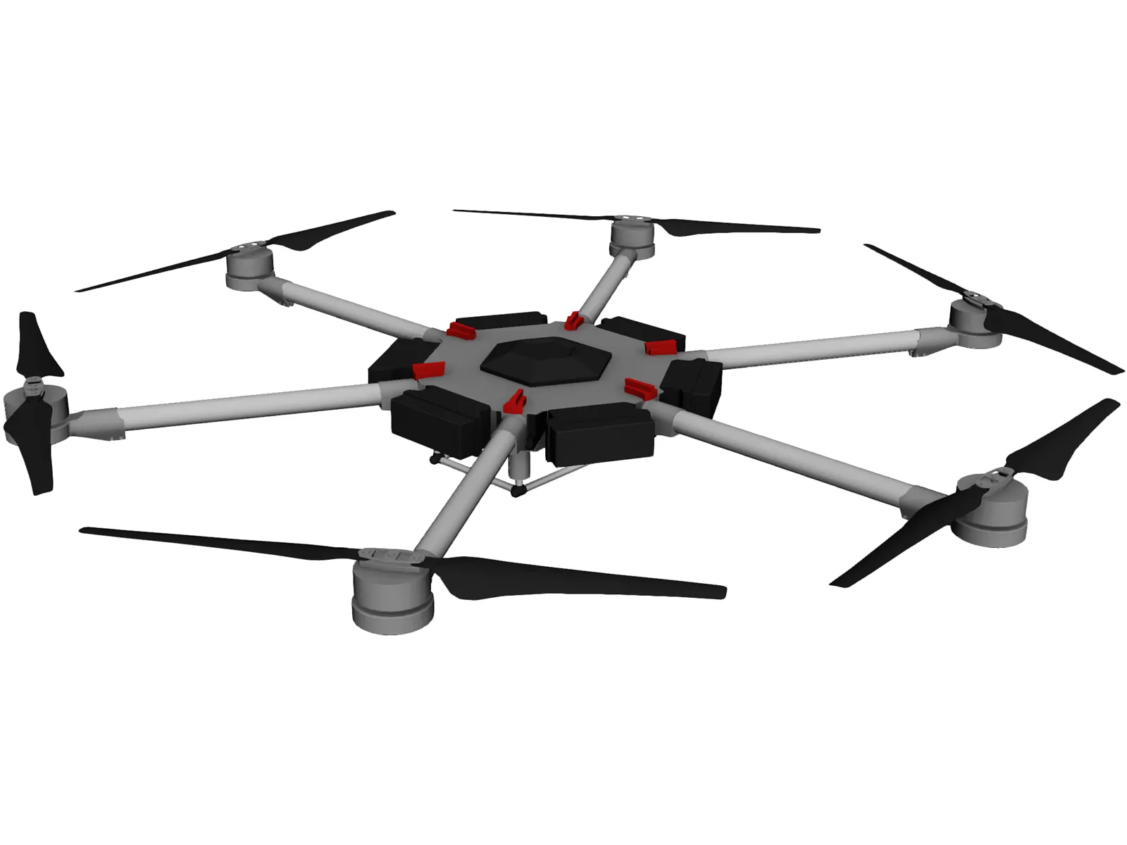 DJI Matrice 600 Hexacopter 3D Model