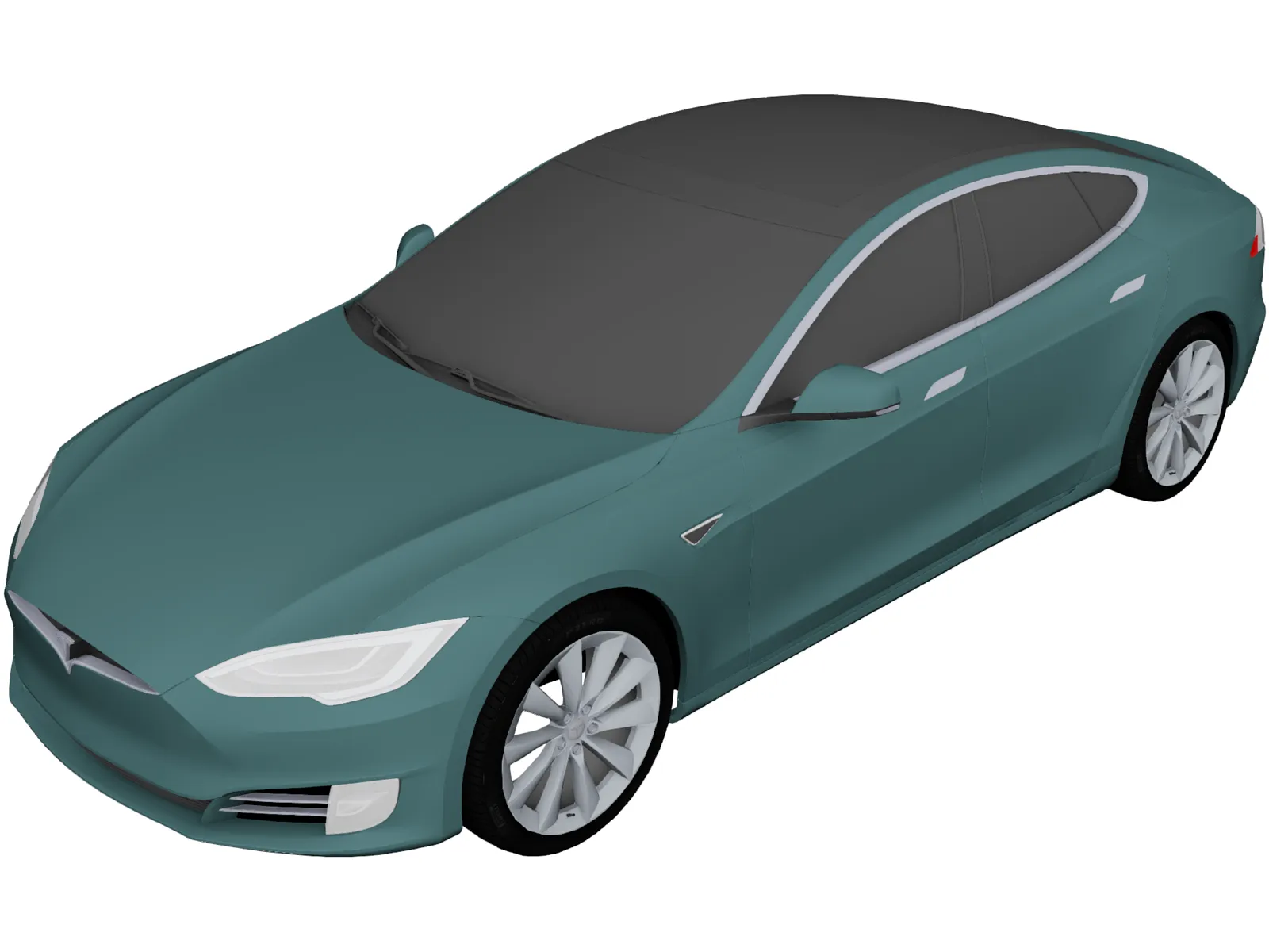 Tesla Model S (2020) 3D Model