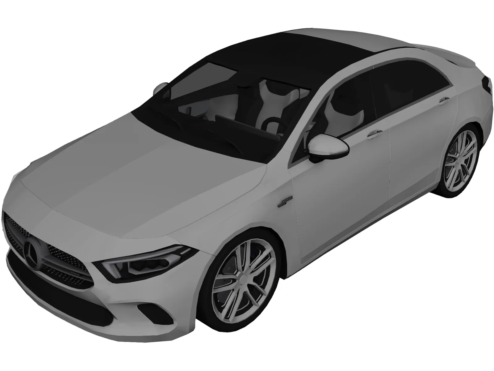 Mercedes-Benz A35 AMG Sedan (2020) 3D Model