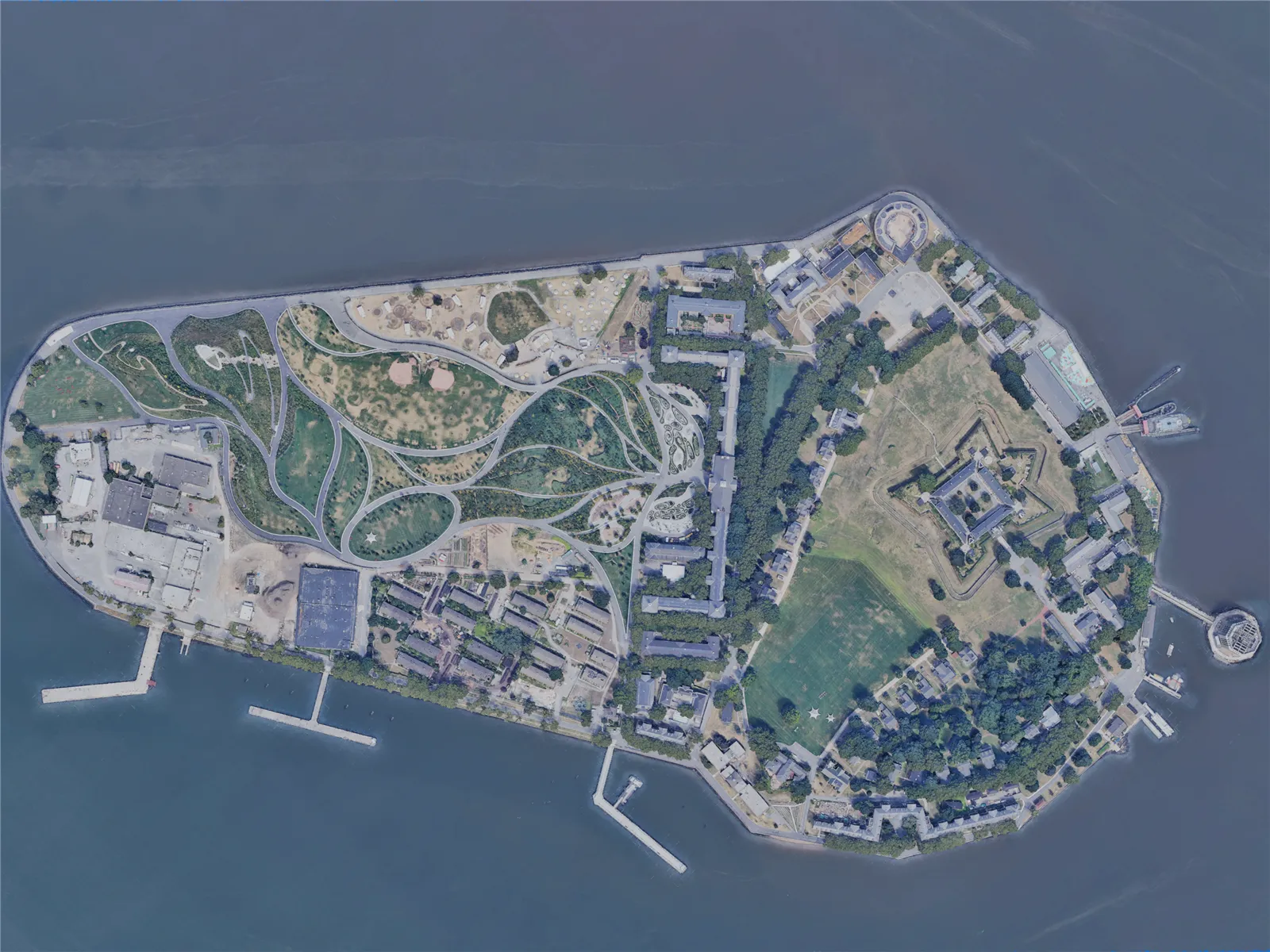 New York City, Governors Island, USA (2019) 3D Model