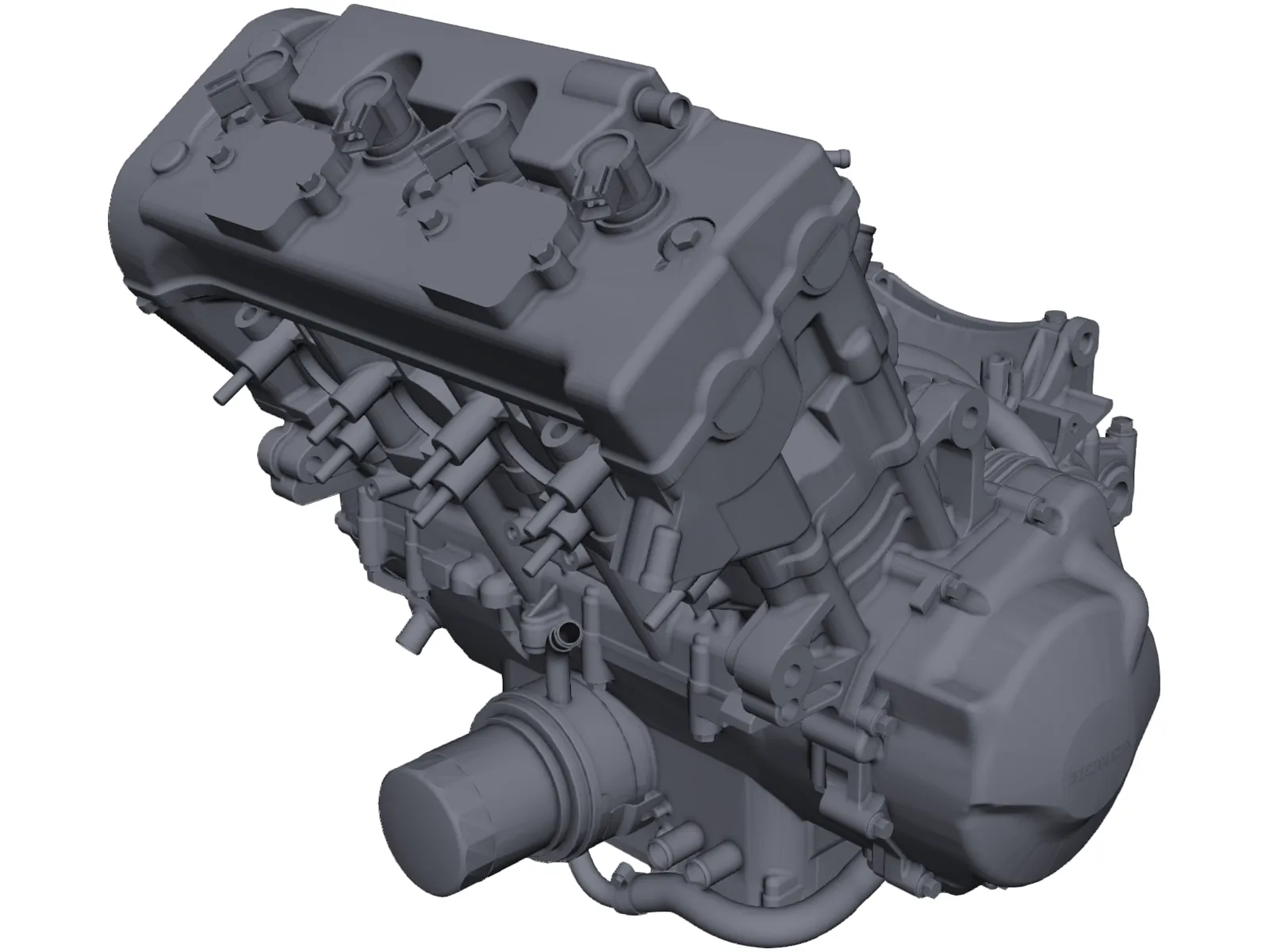 Honda CBR600 F4i Engine 3D Model