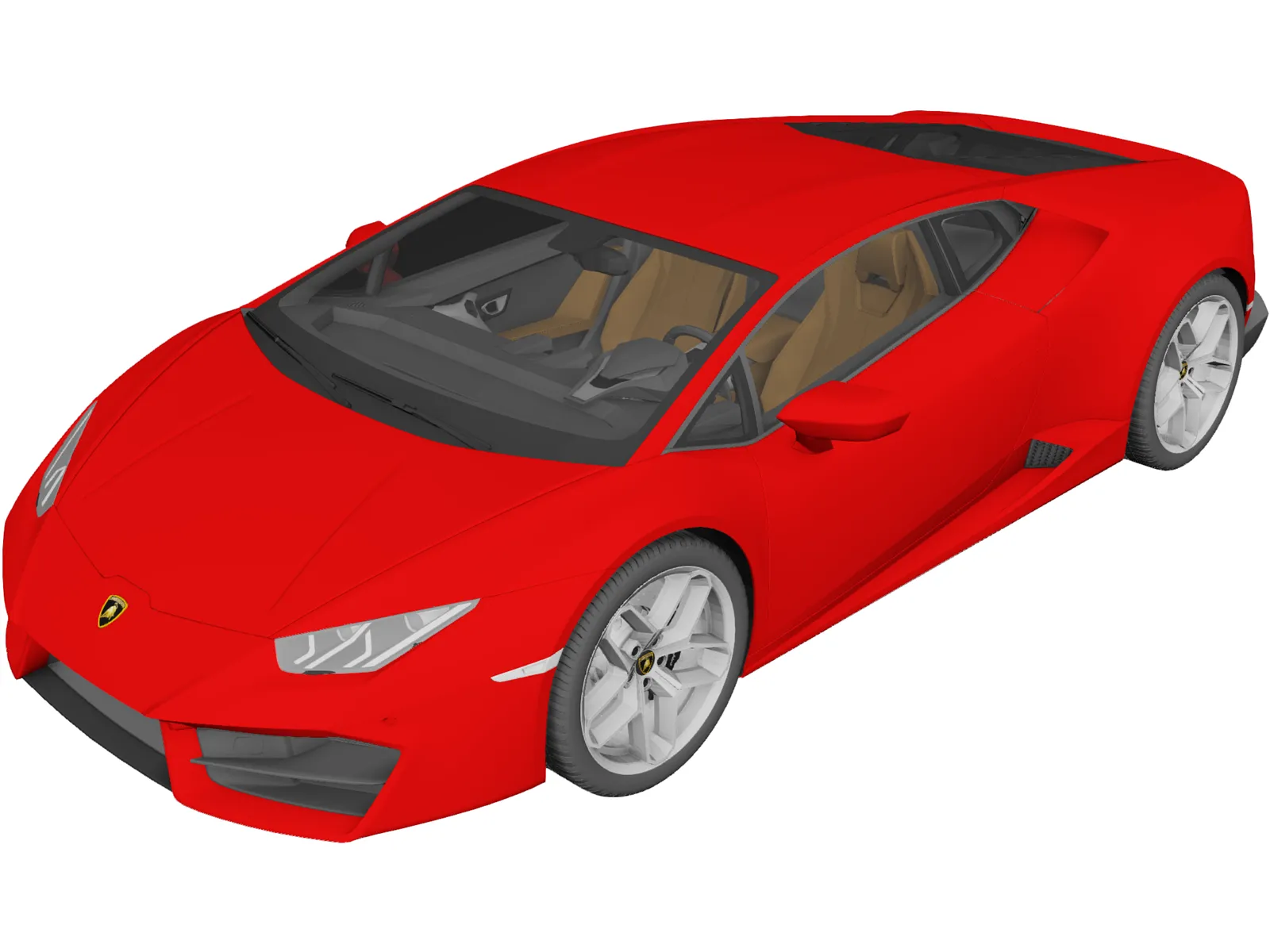 Lamborghini Huracan LP580-2 (2017) 3D Model