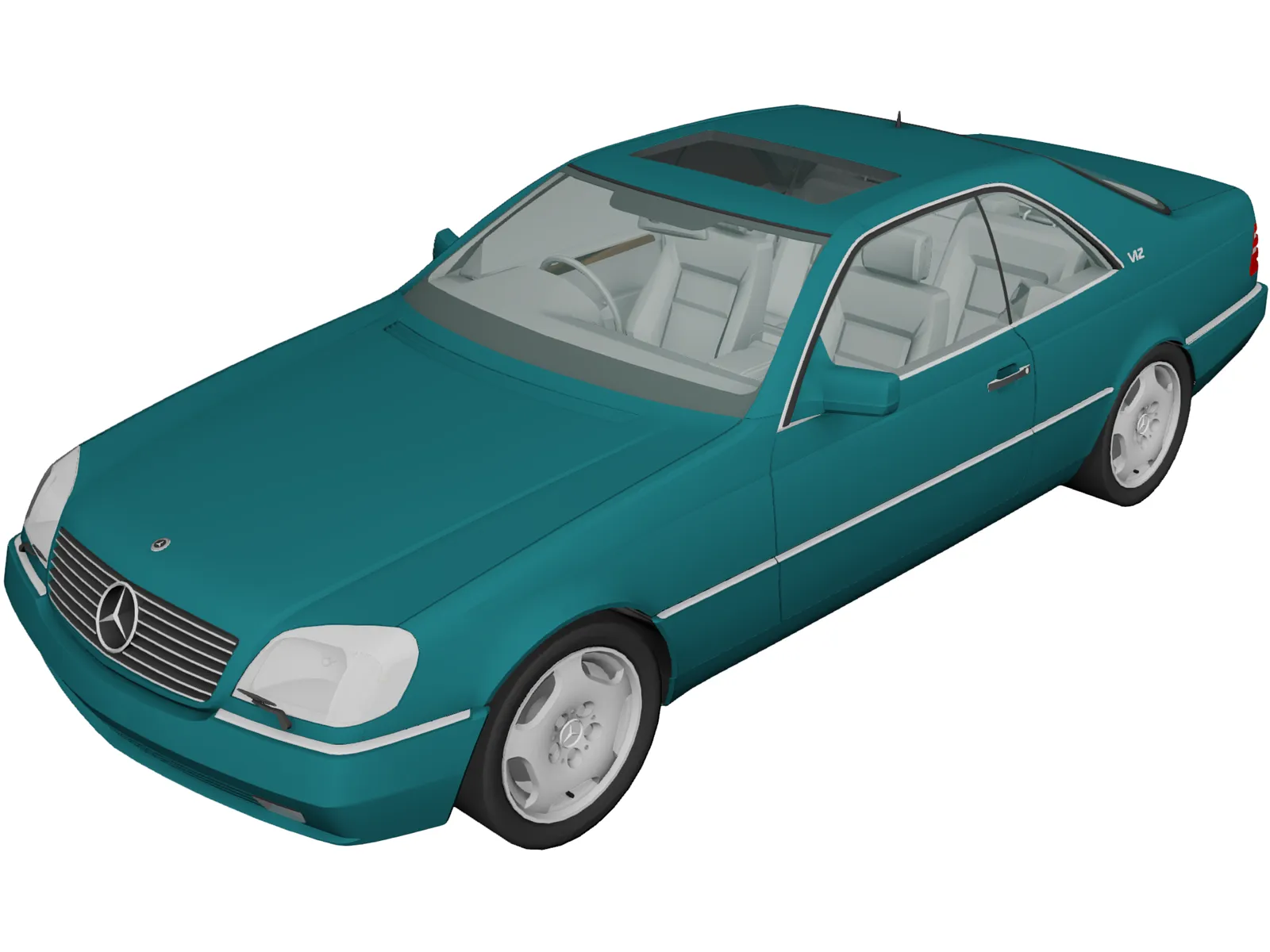 Mercedes-Benz CL600 (1998) 3D Model