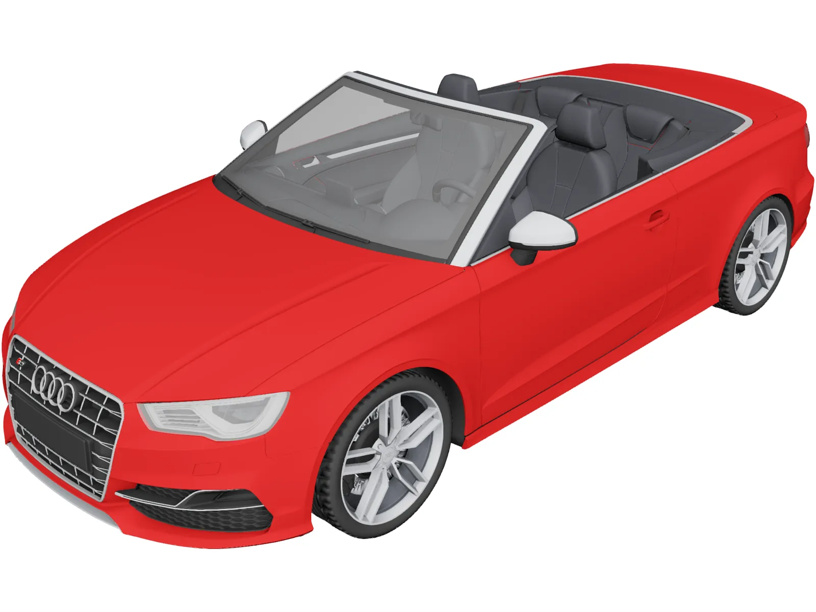 Audi S3 Convertible (2015) 3D Model
