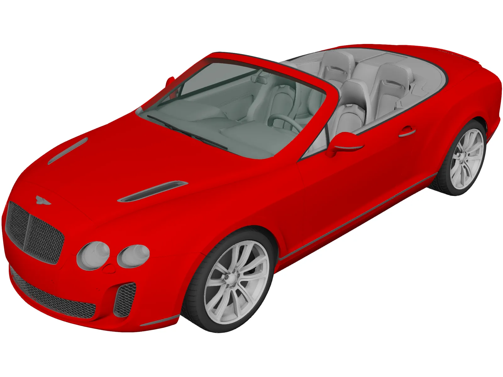Bentley Continental Supersports Convertible (2011) 3D Model