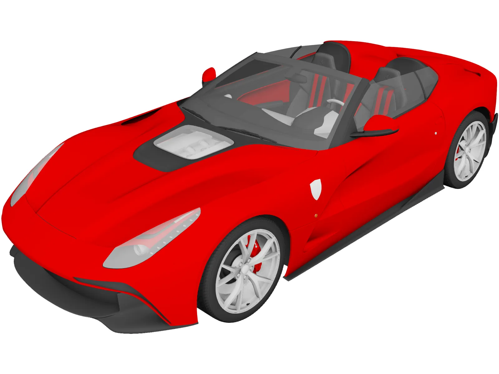 Ferrari F12 TRS (2014) 3D Model