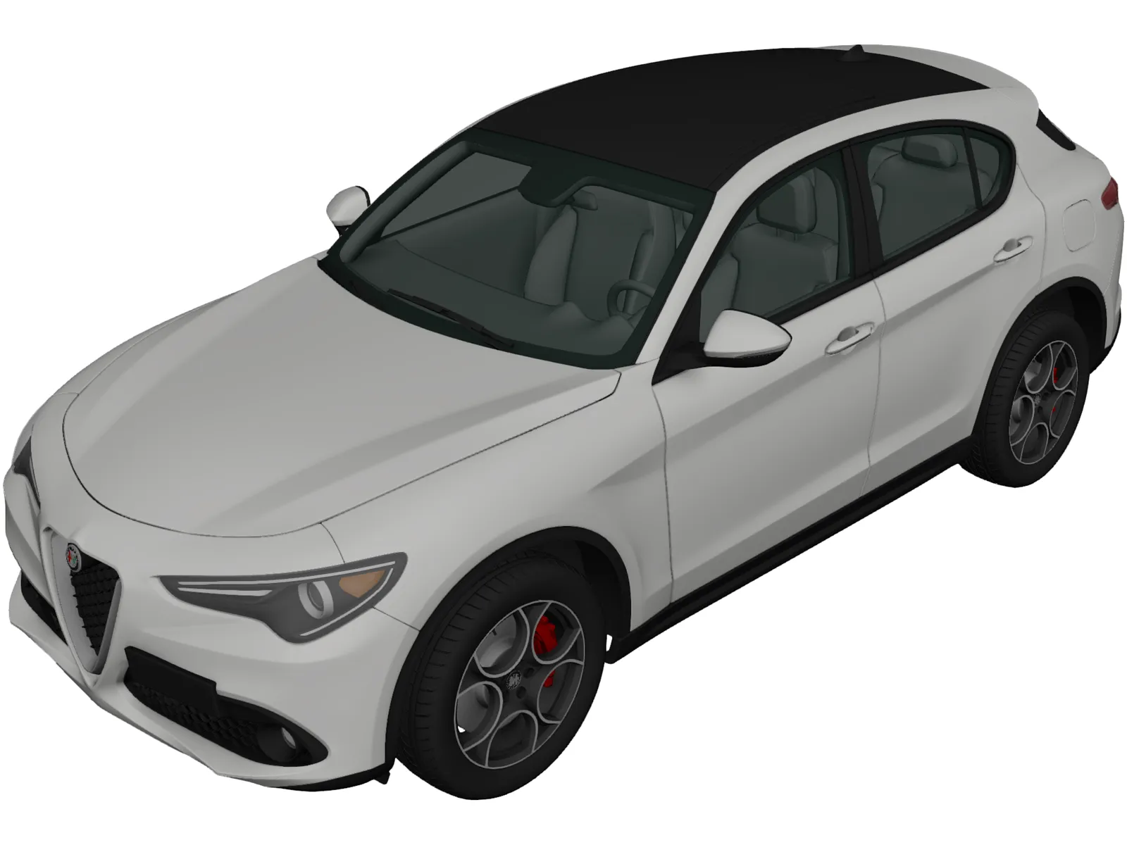 Alfa Romeo Stelvio Q4 (2017) 3D Model