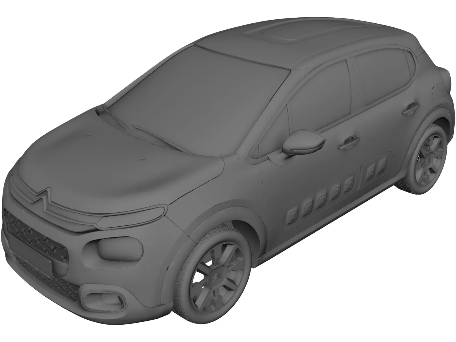 Citroen C3 (2017) 3D Model