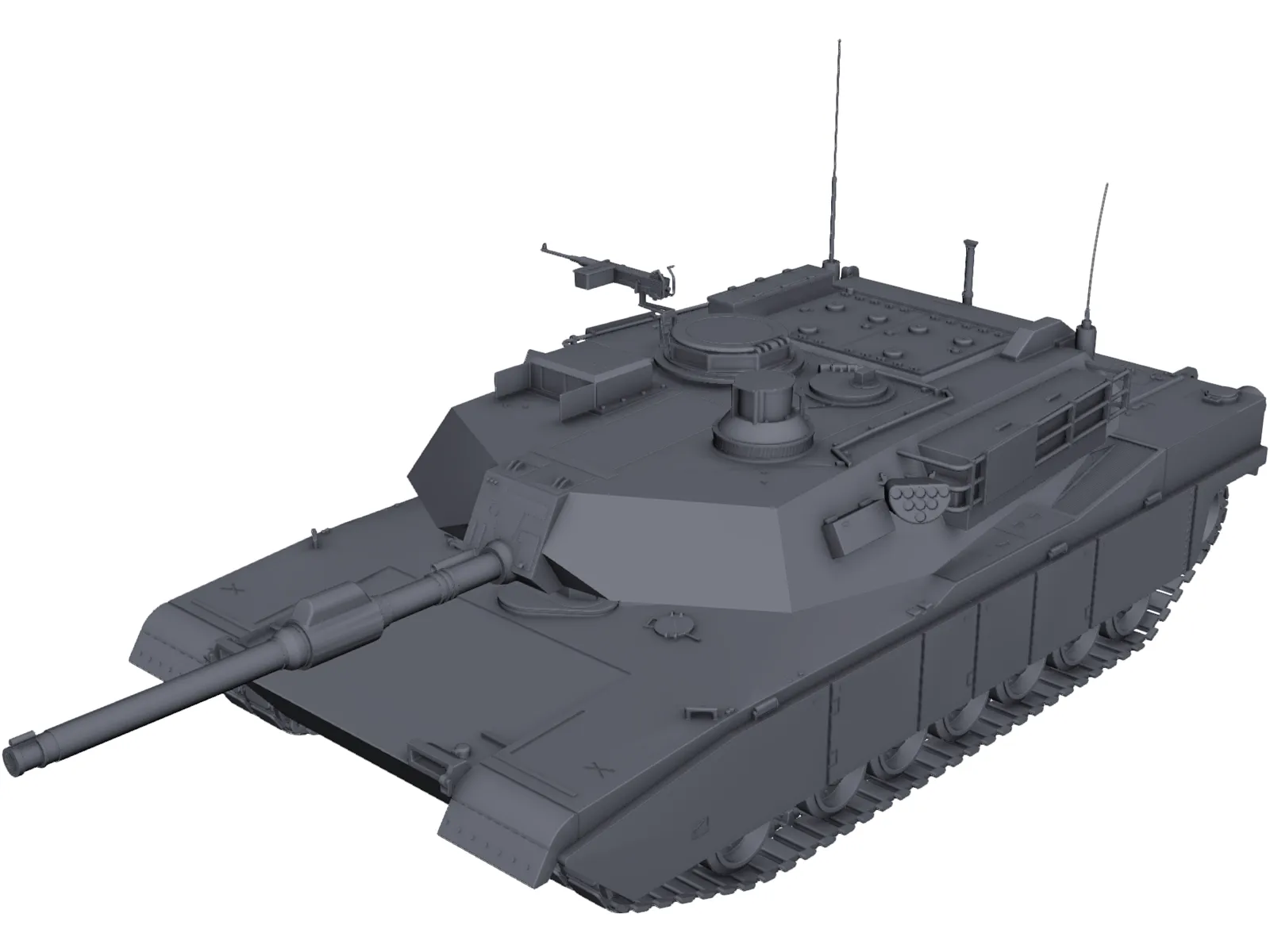 Abrams M1 3D Model