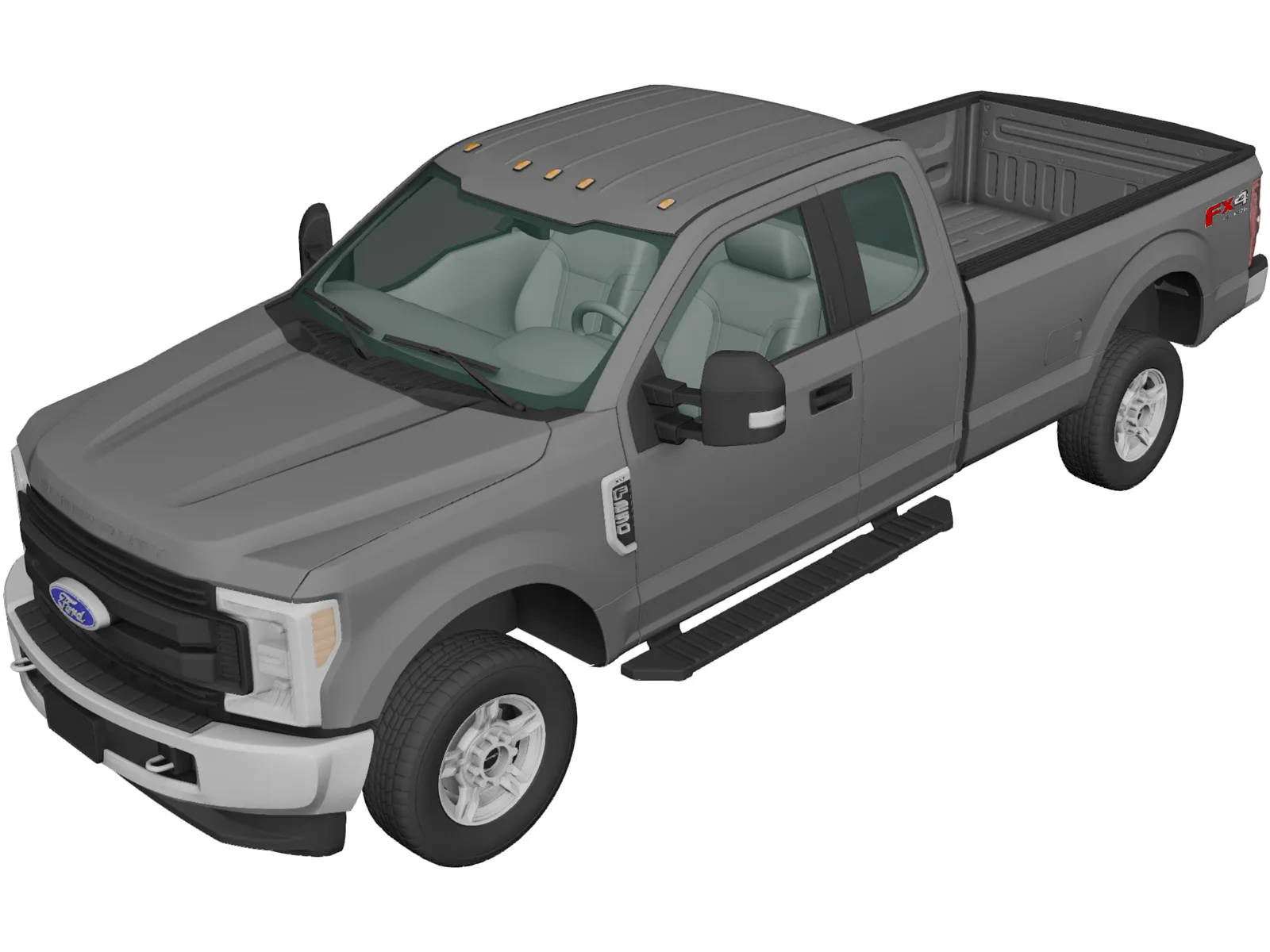 Ford F-250 XLT (2015) 3D Model