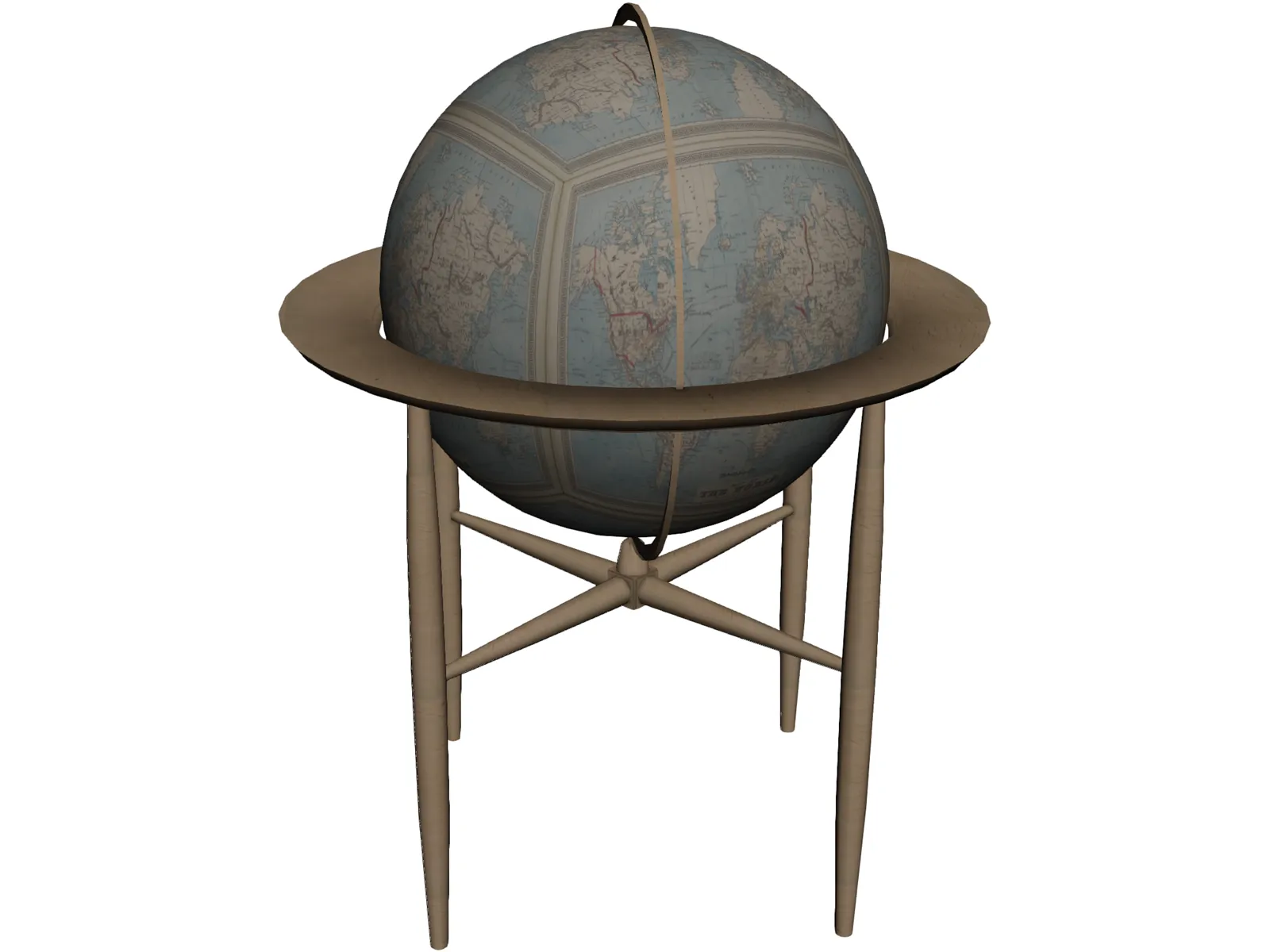 Antique Globe 3D Model