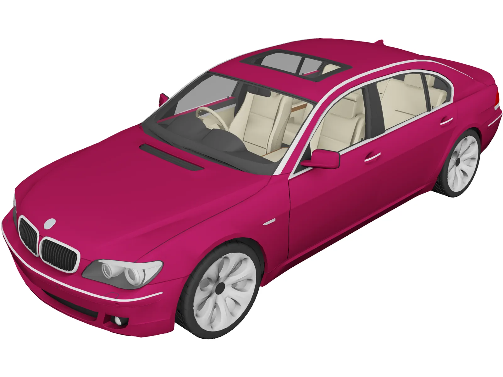 BMW 740Li (2006) 3D Model