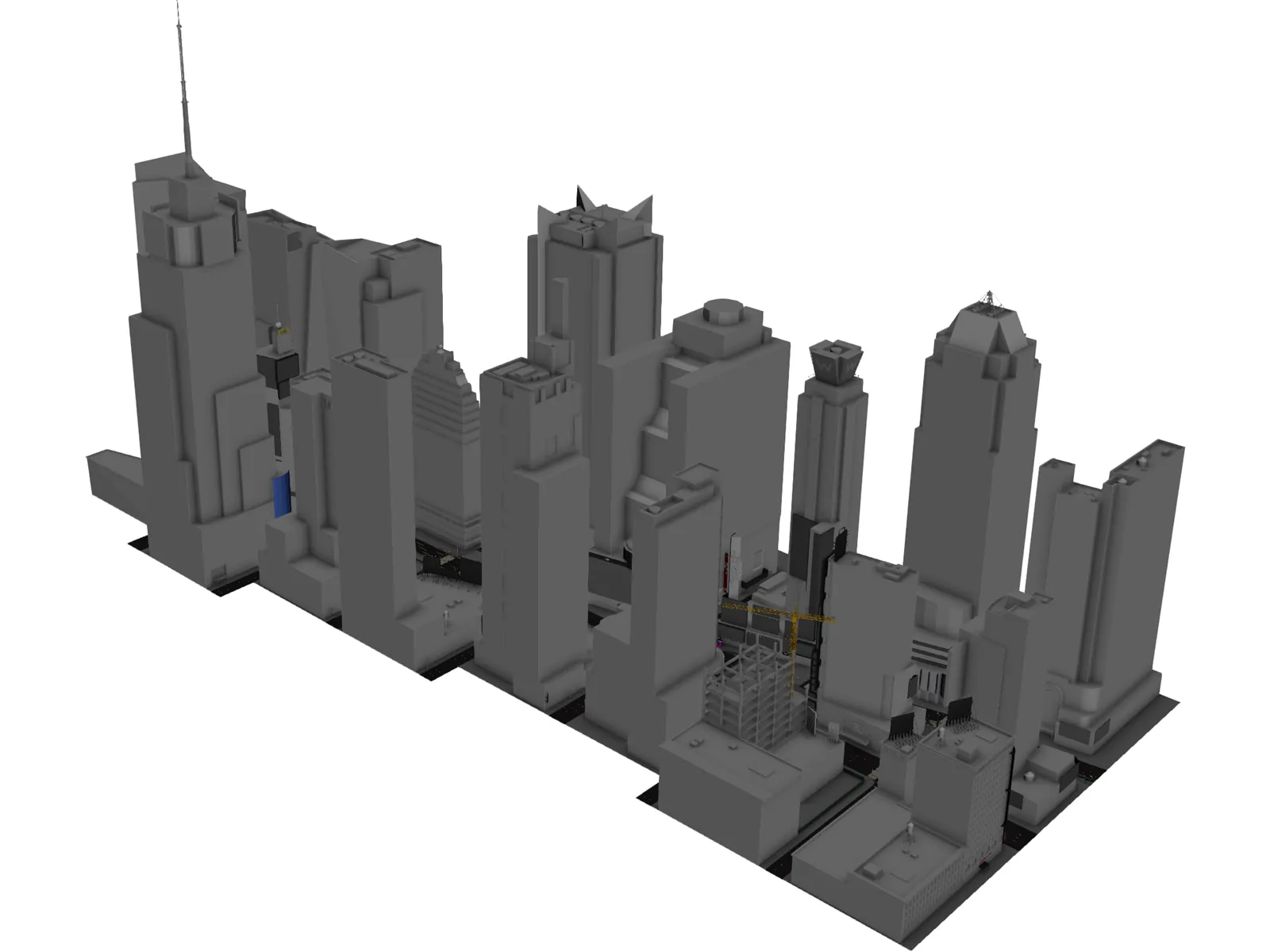 Times Square 2017 3D Model