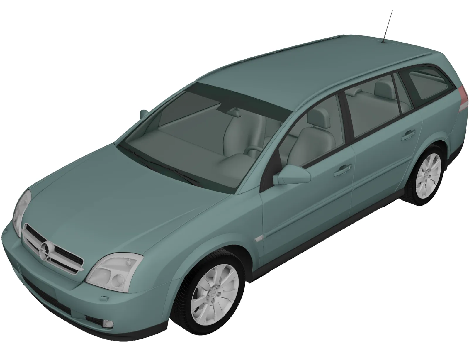 Opel Vectra Caravan (2002) 3D Model