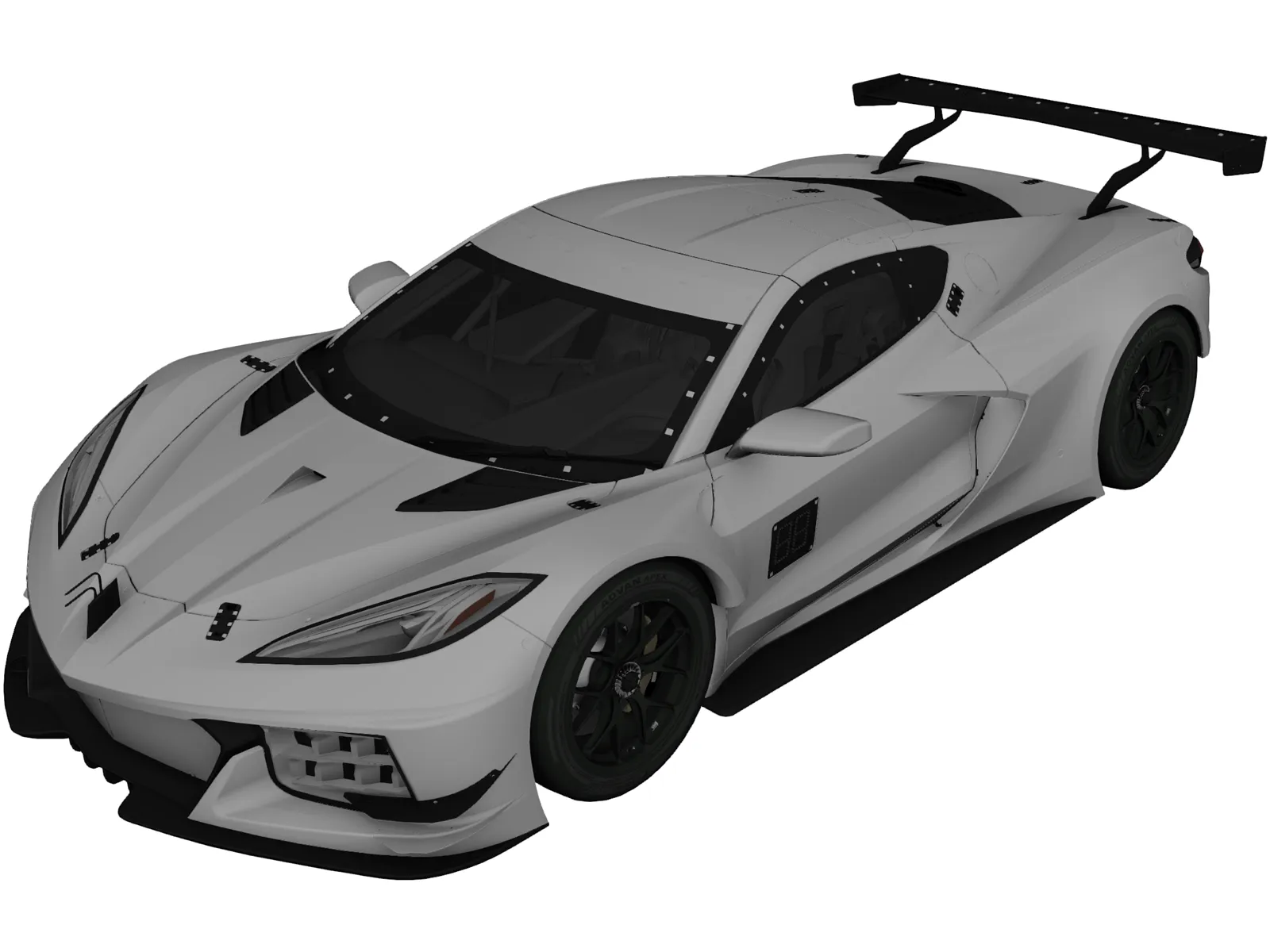 Chevrolet Corvette C8R (2020) 3D Model