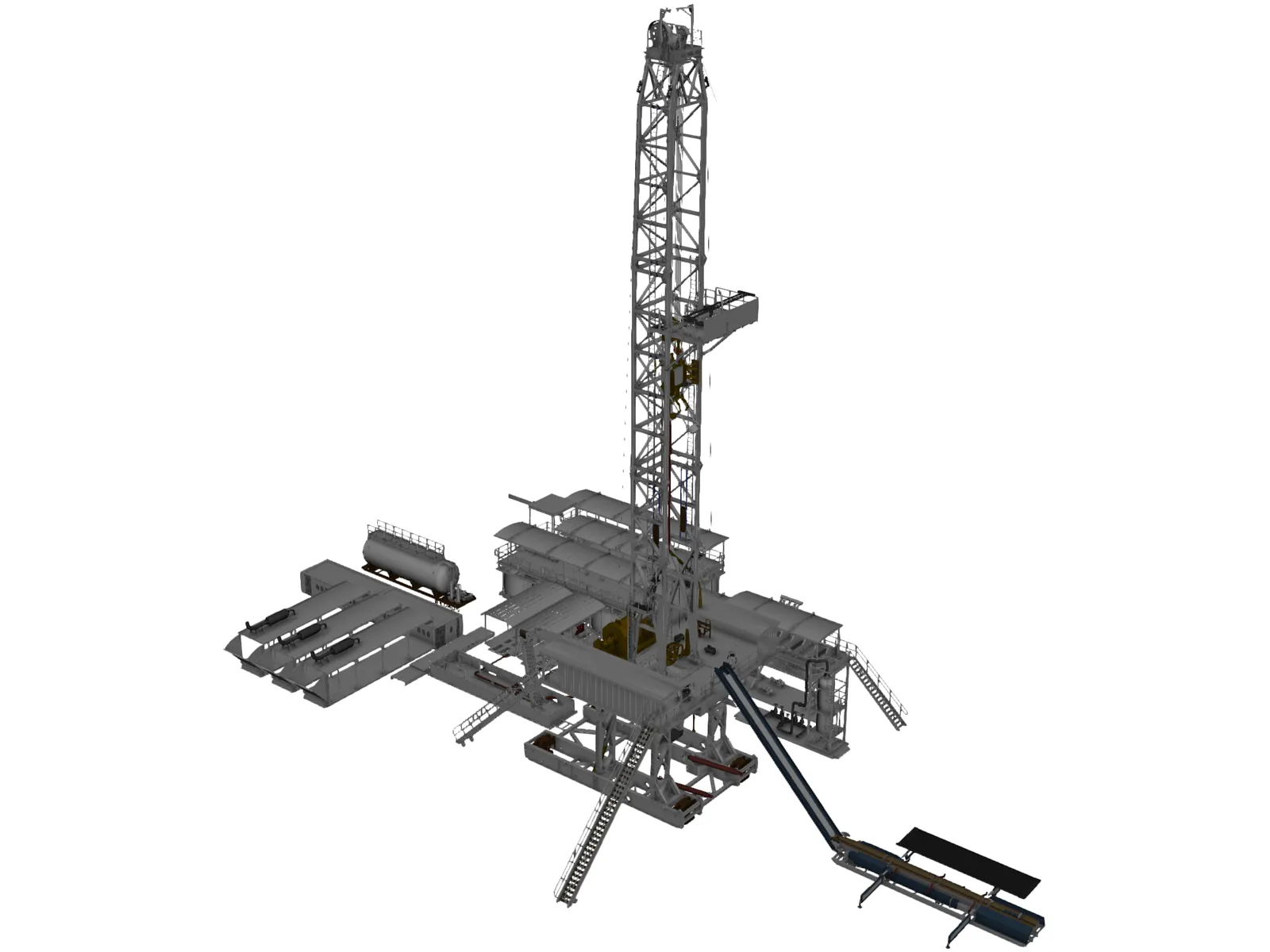 Land Rig 3D Model