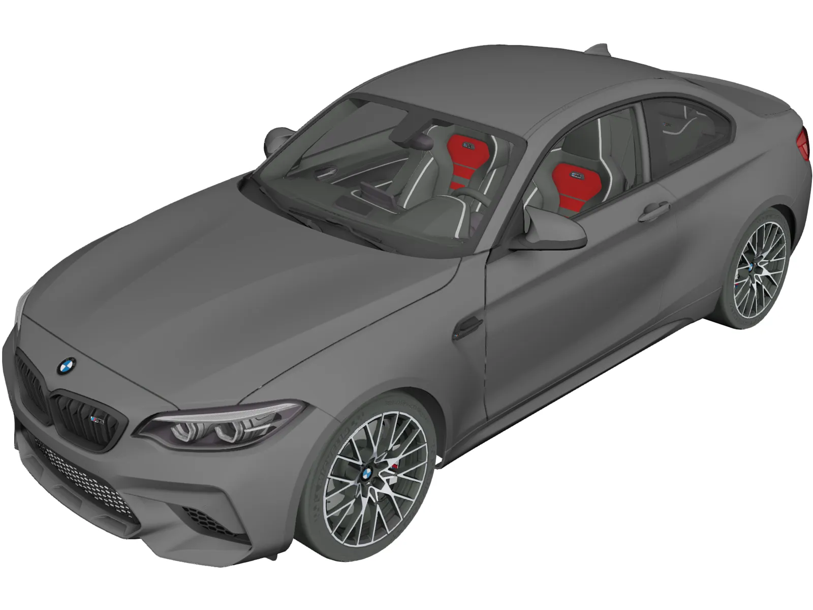 BMW M2 Competition (2018) 3D Model