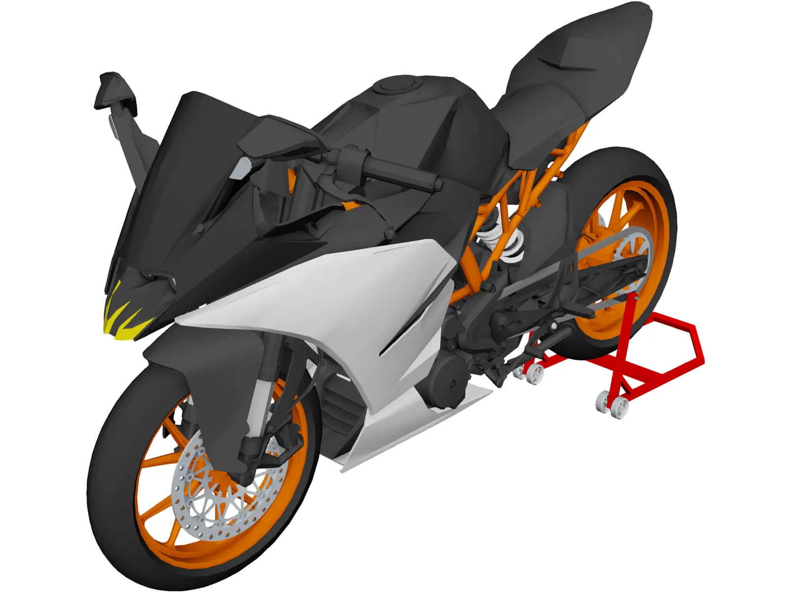 KTM RC 390 3D Model