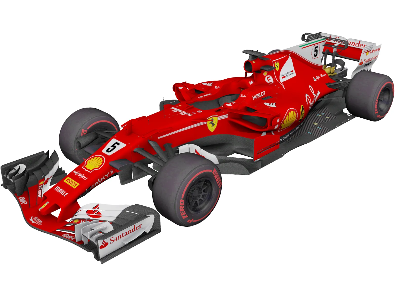 Ferrari SF70H F1 3D Model