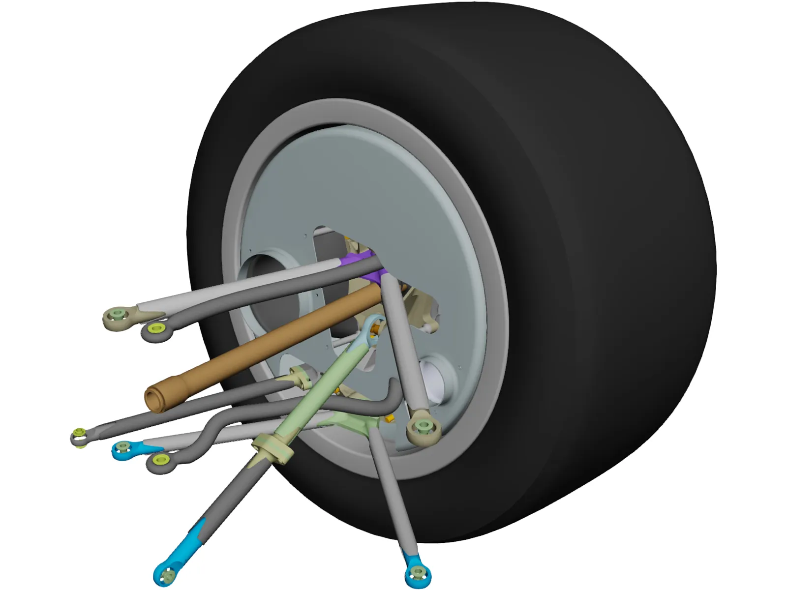 Perrinn LMP1 Prototype Front Suspension 3D Model