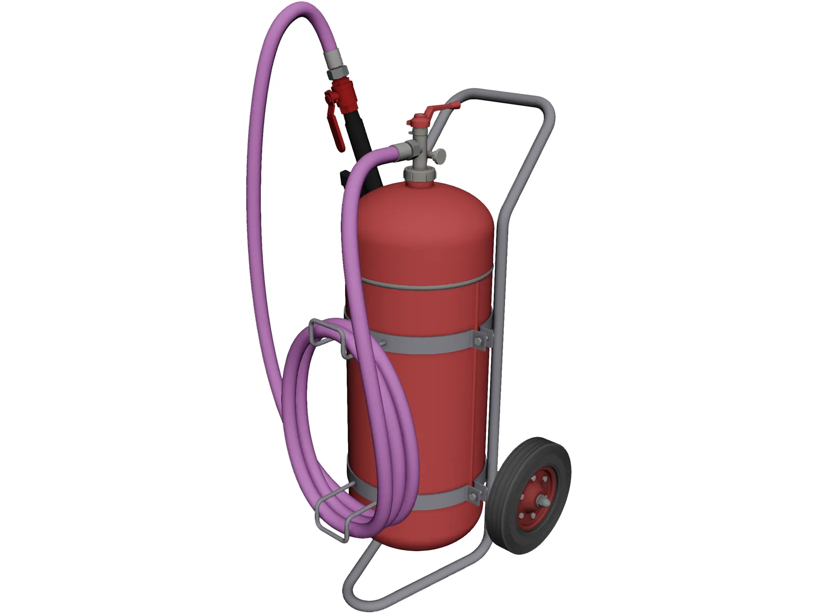 Foam Extinguisher 50L 3D Model