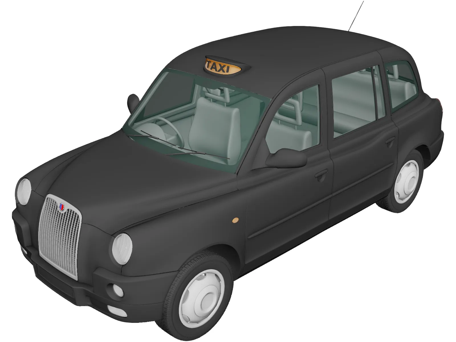 LTI TX4 London Taxi (2006) 3D Model