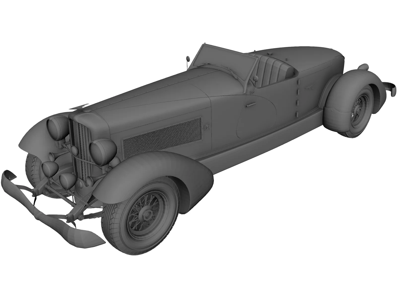 Duesenberg Speedster SJ 3D Model