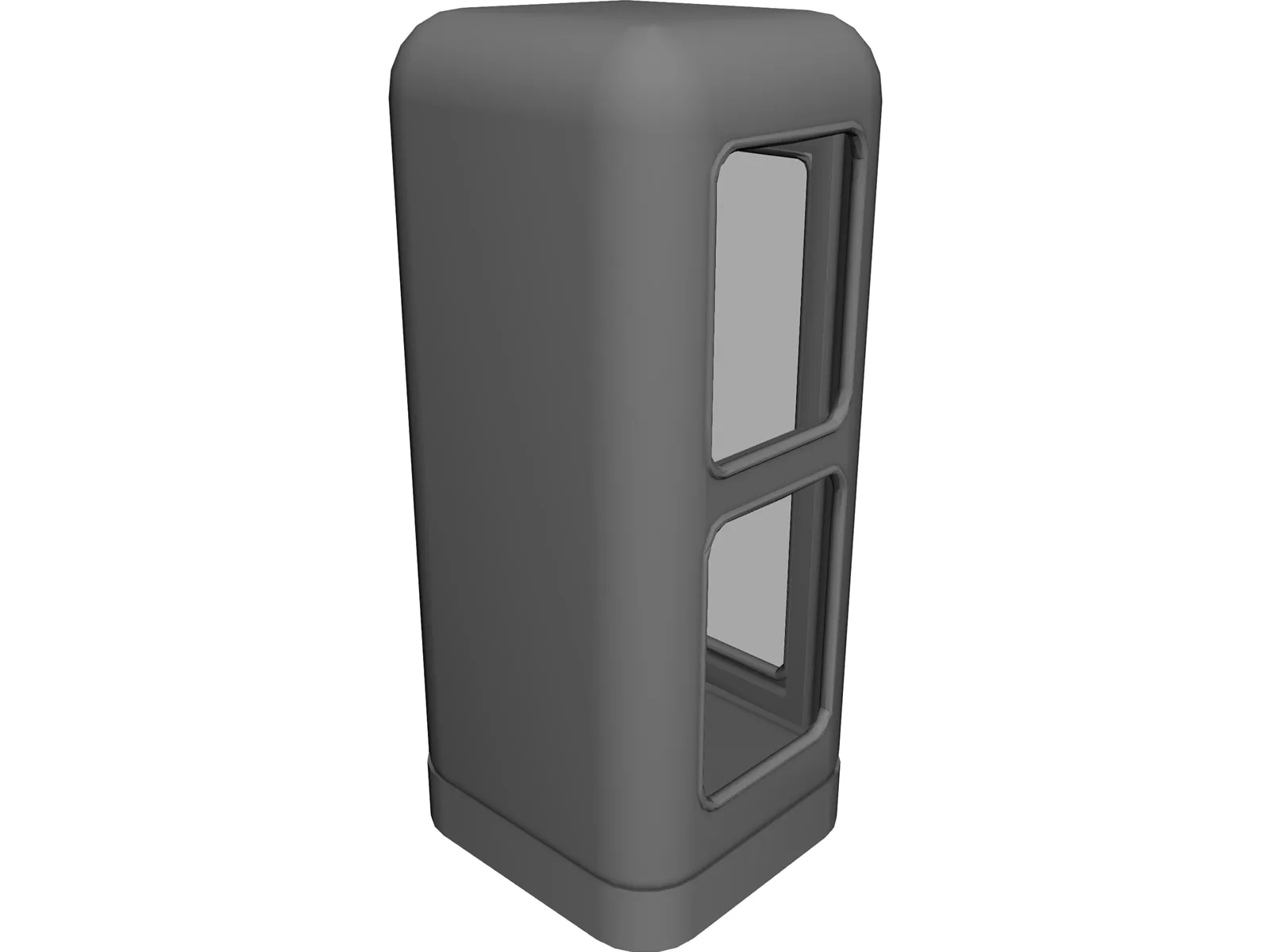 Phone Booth Germany 3D Model