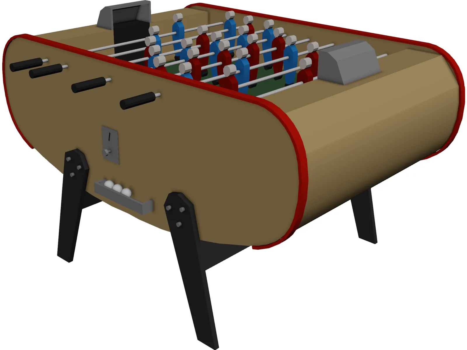 Foosball Table 3D Model