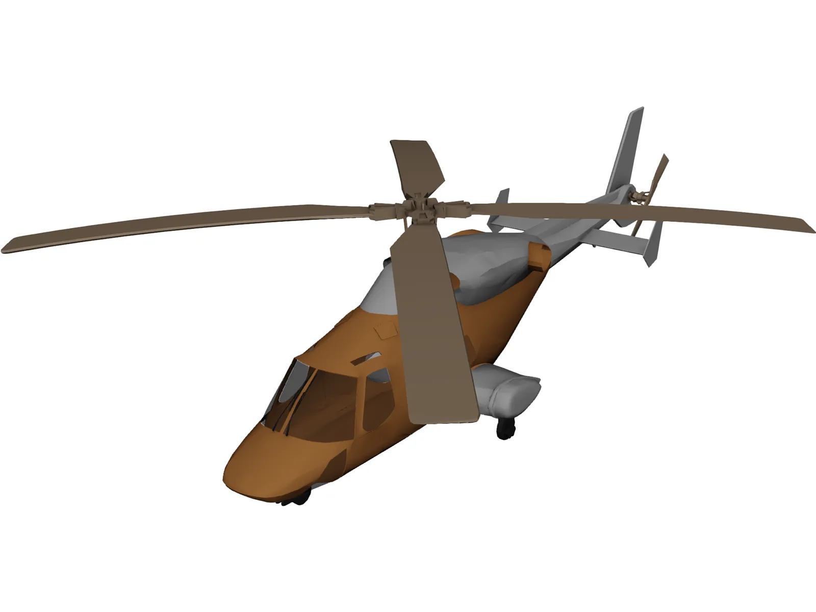 Bell 2201 Helicopter 3D Model