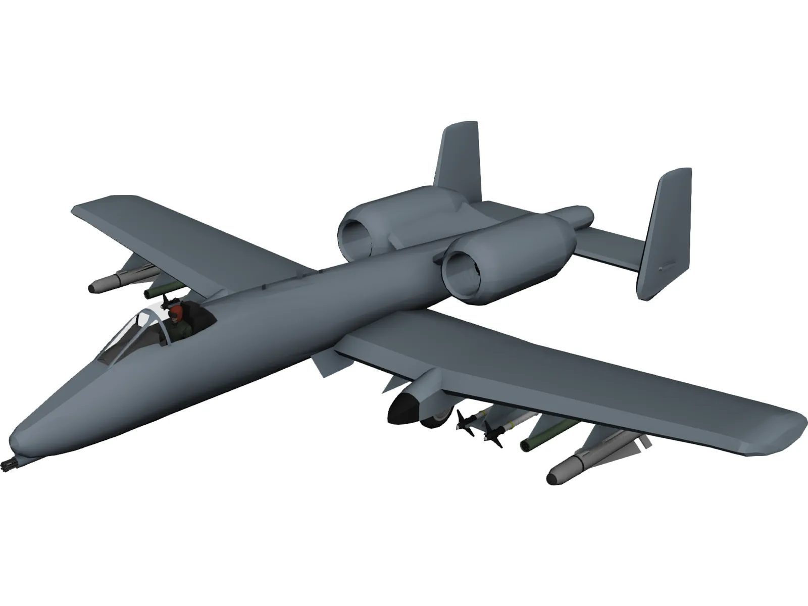 A-10 Warthog 3D Model