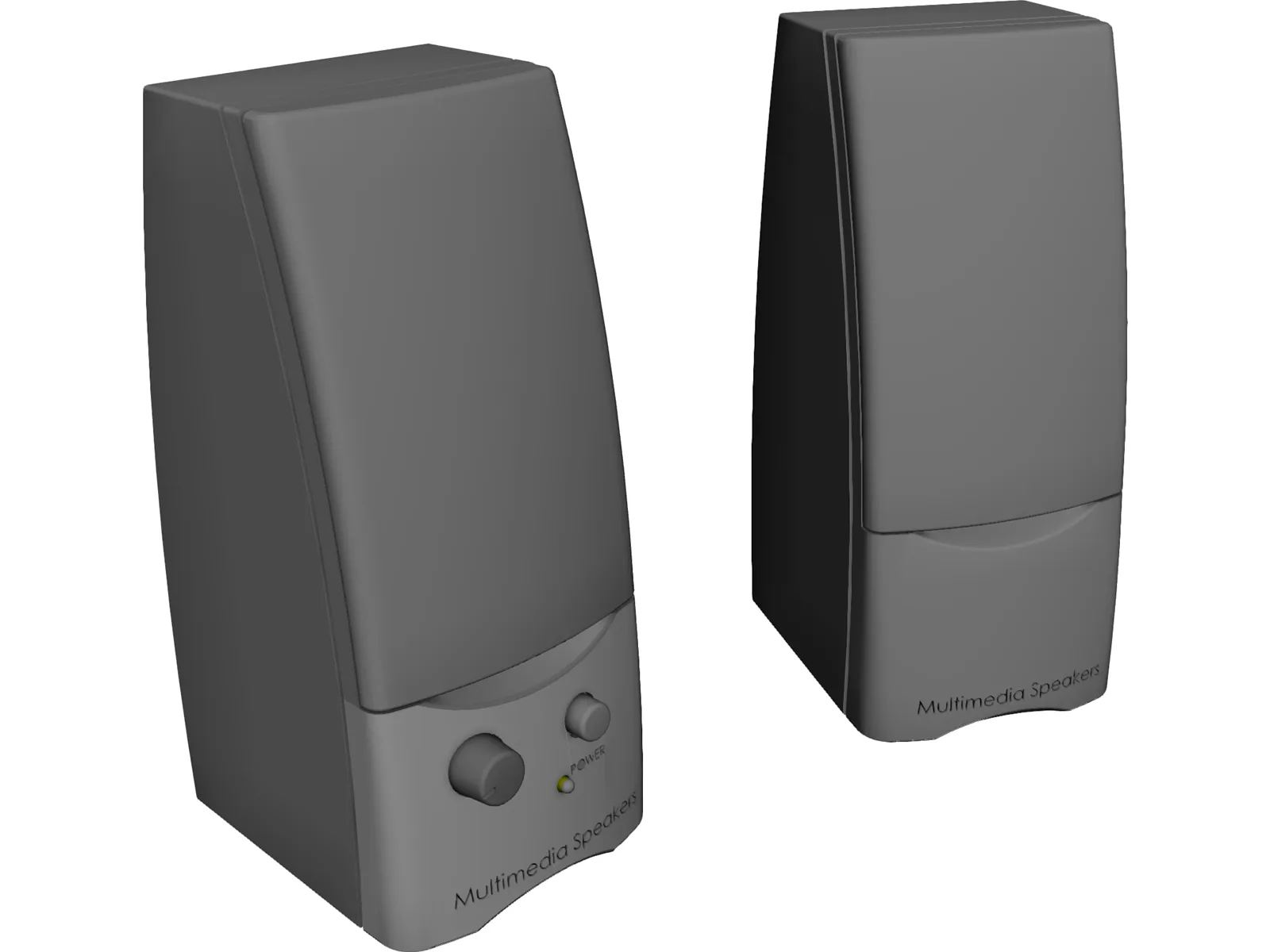 Computer Multimedia Speakers 3D Model