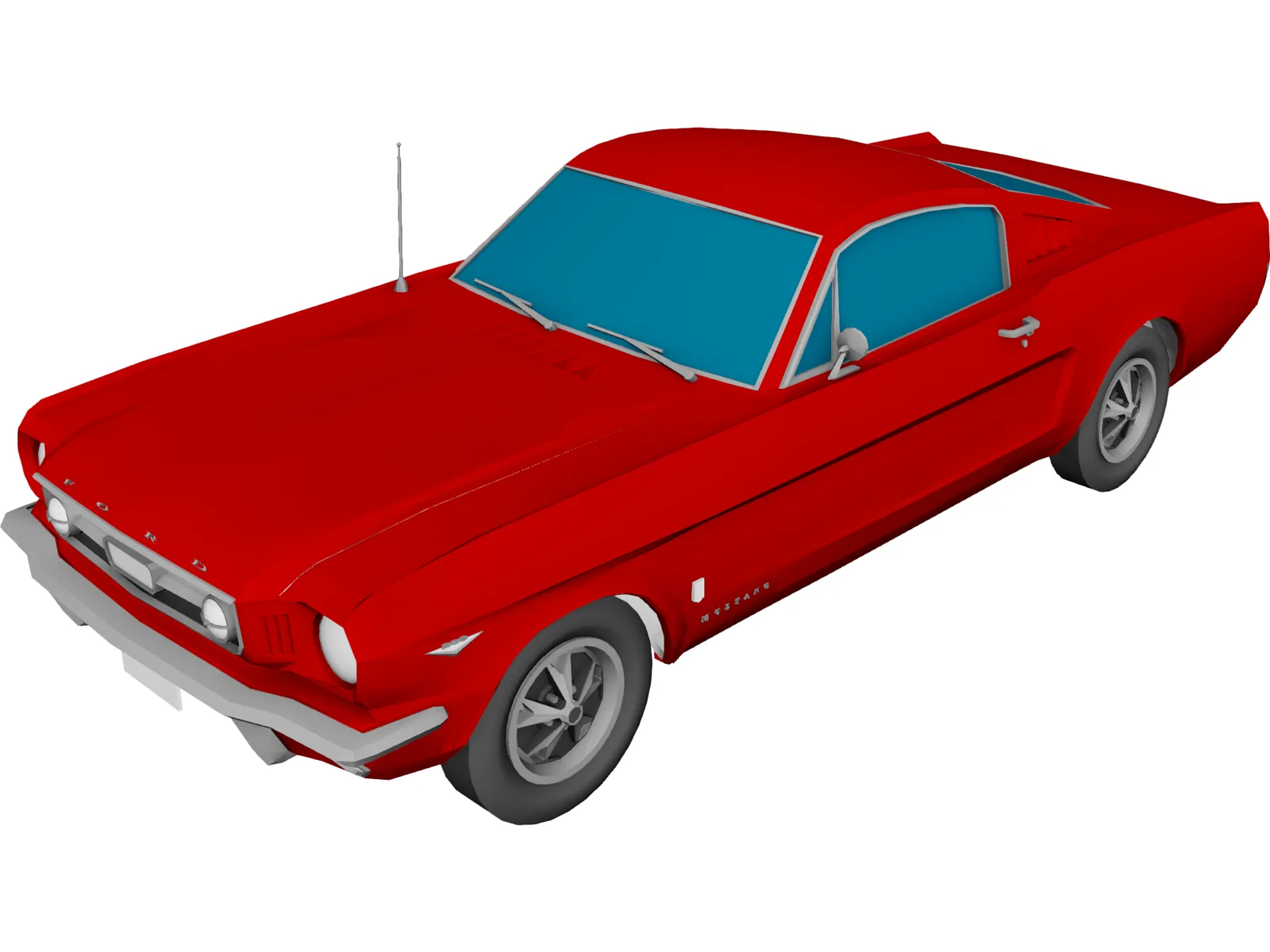 Ford Mustang (1965) 3D Model