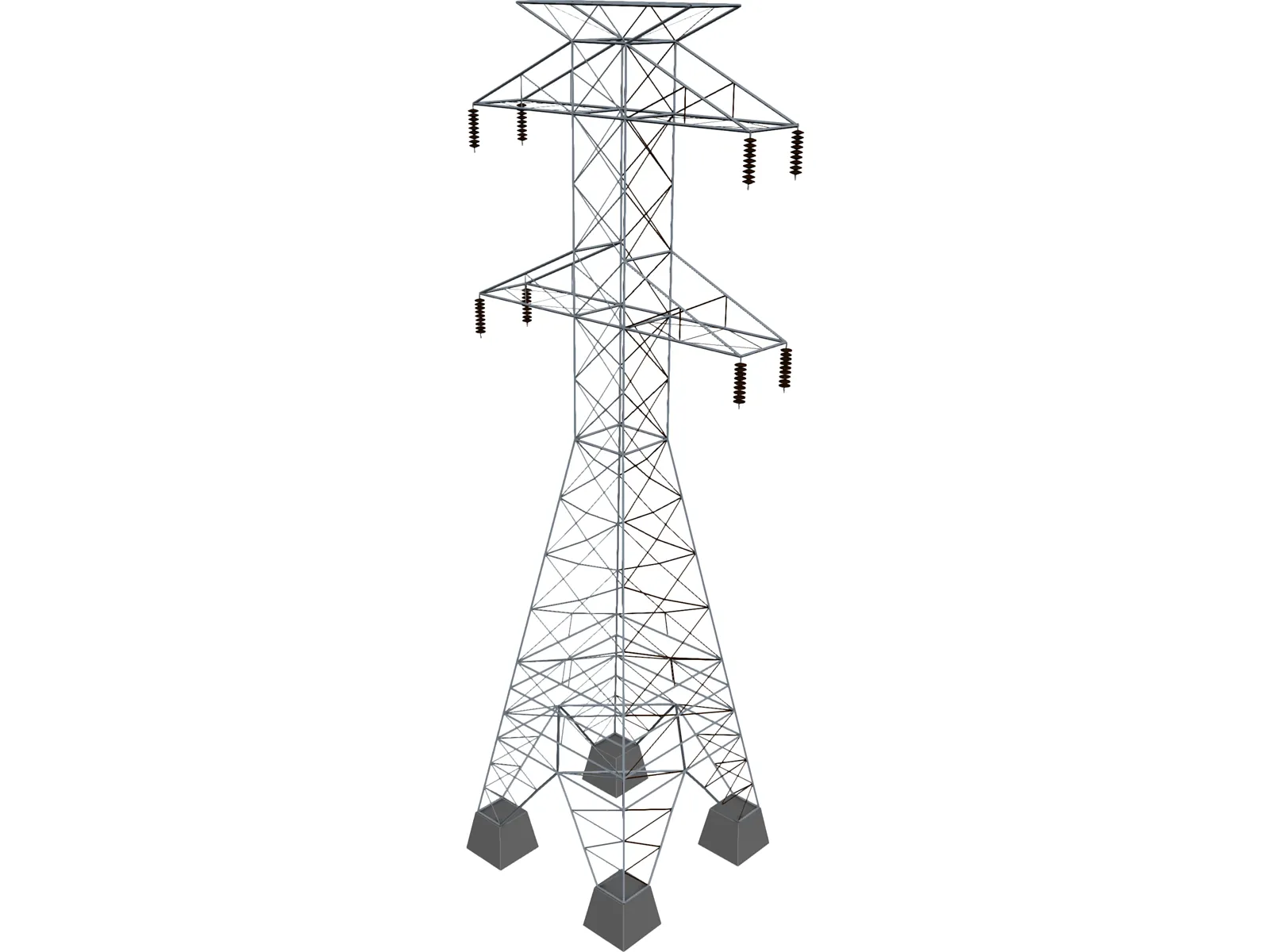 High Tension Tower 3D Model