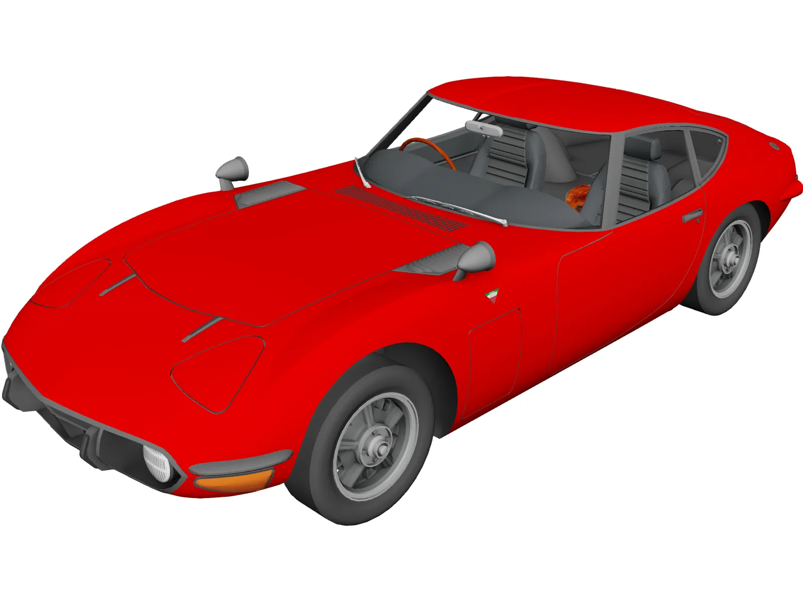 Toyota 2000GT 3D Model