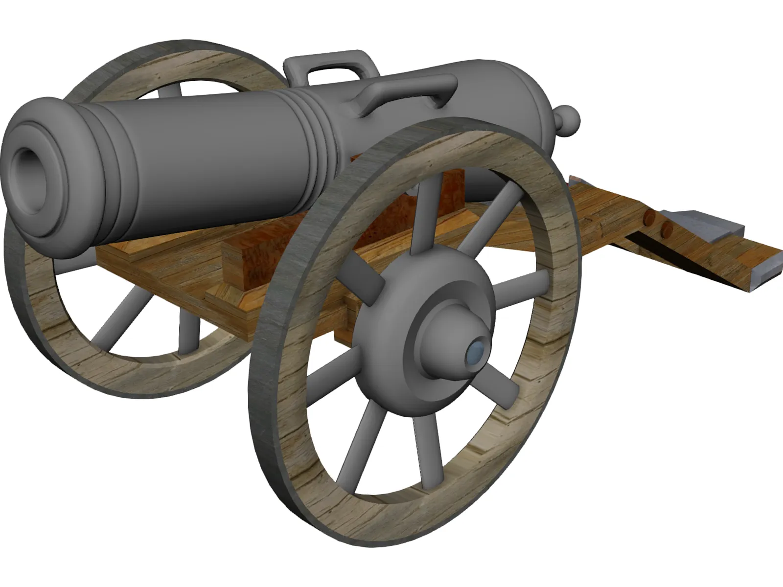 Old Cannon 3D Model