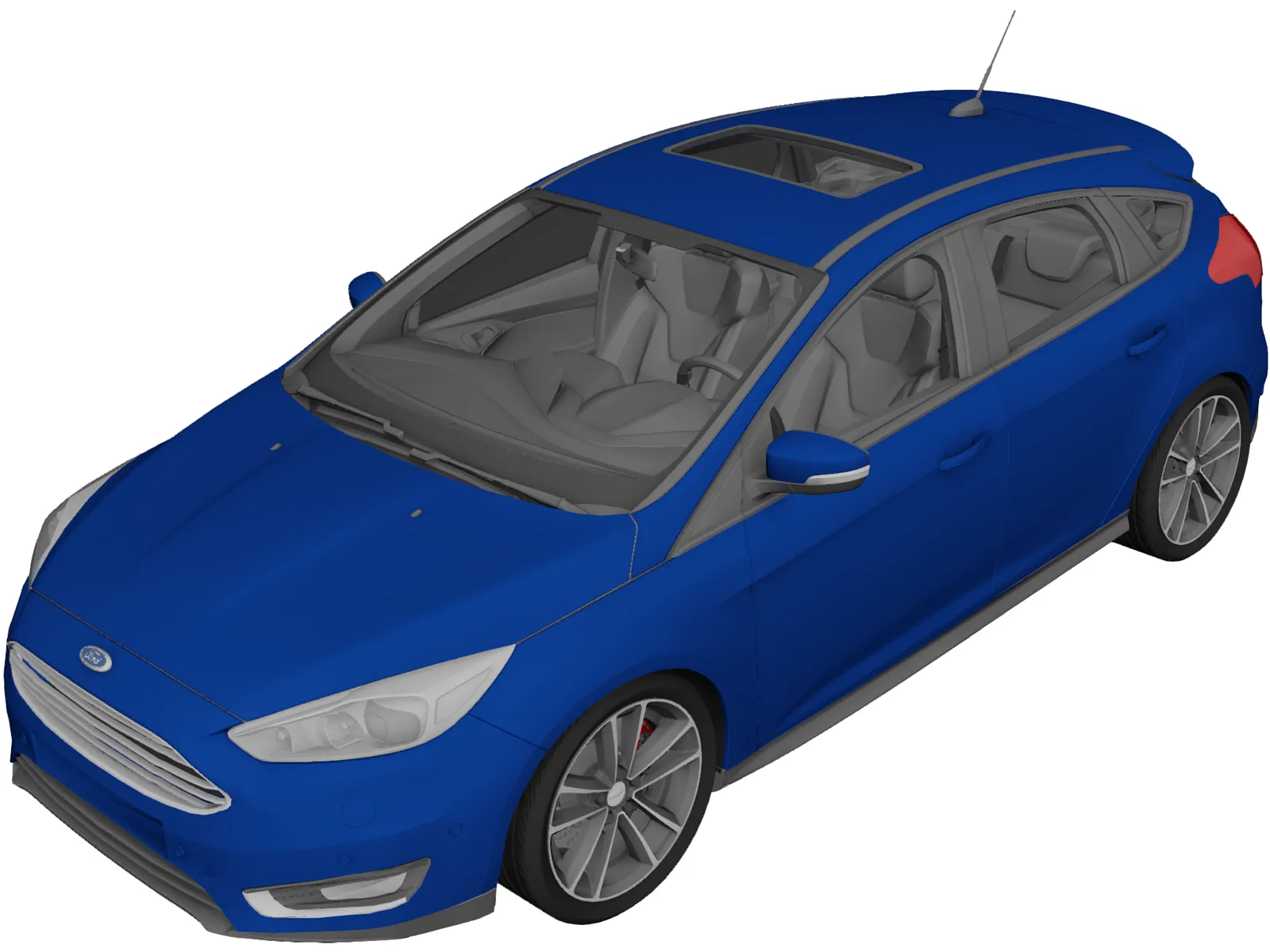 Ford Focus (2018) 3D Model