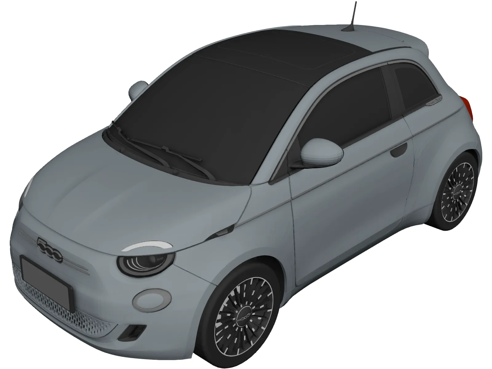 Fiat 500 Elettrica Hatchback (2021) 3D Model