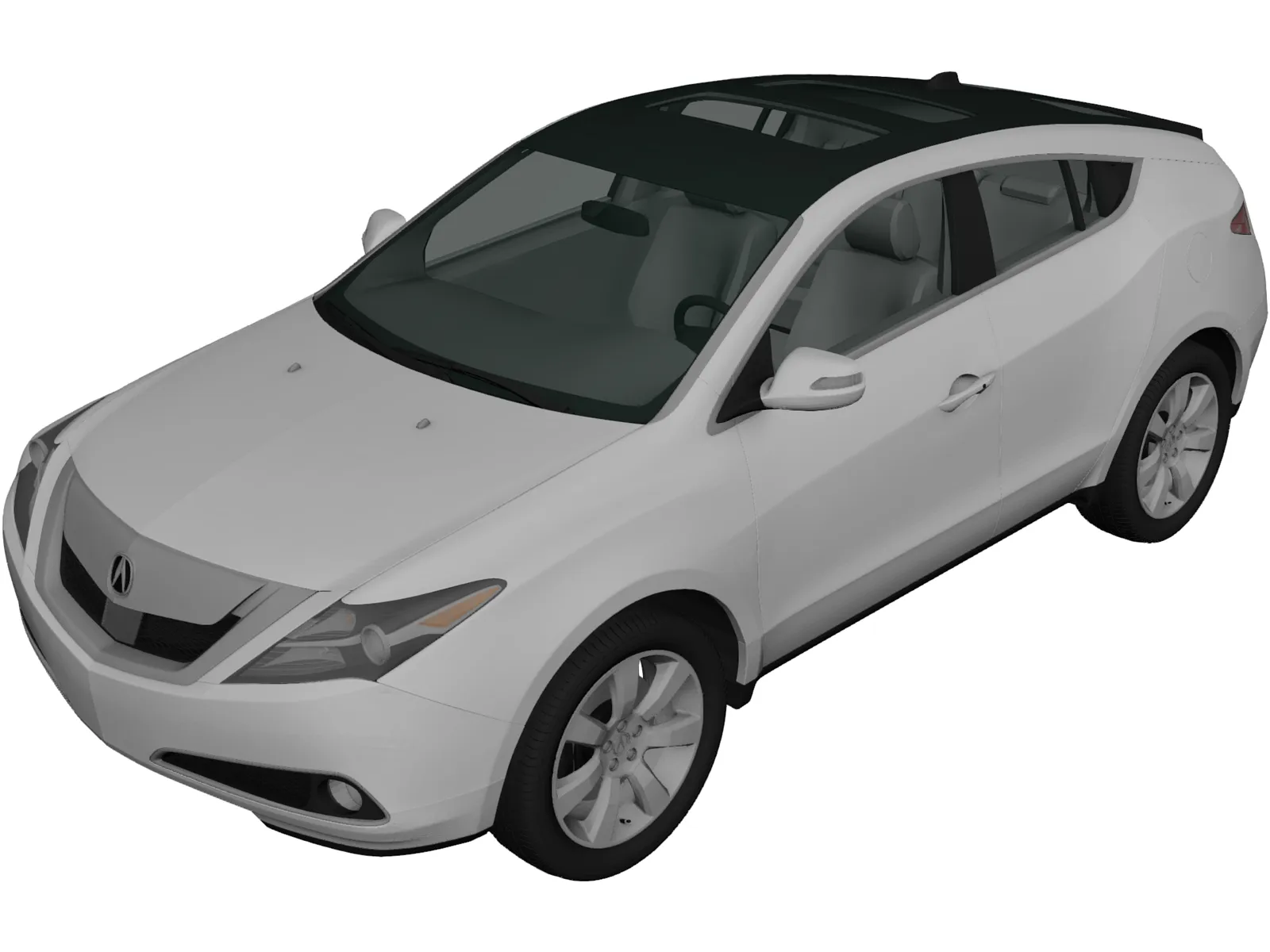 Acura ZDX (2012) 3D Model
