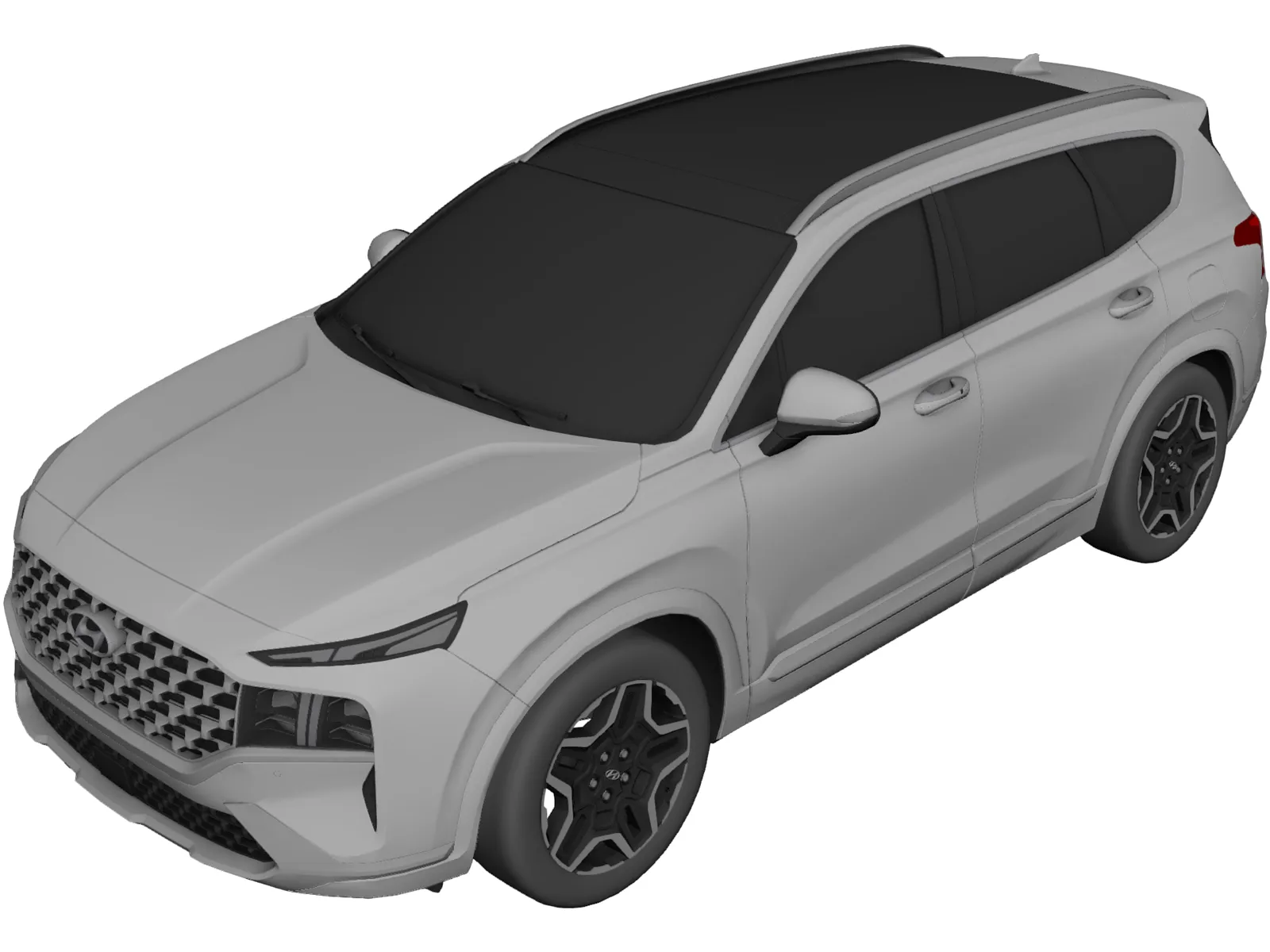 Hyundai Santa Fe (2021) 3D Model