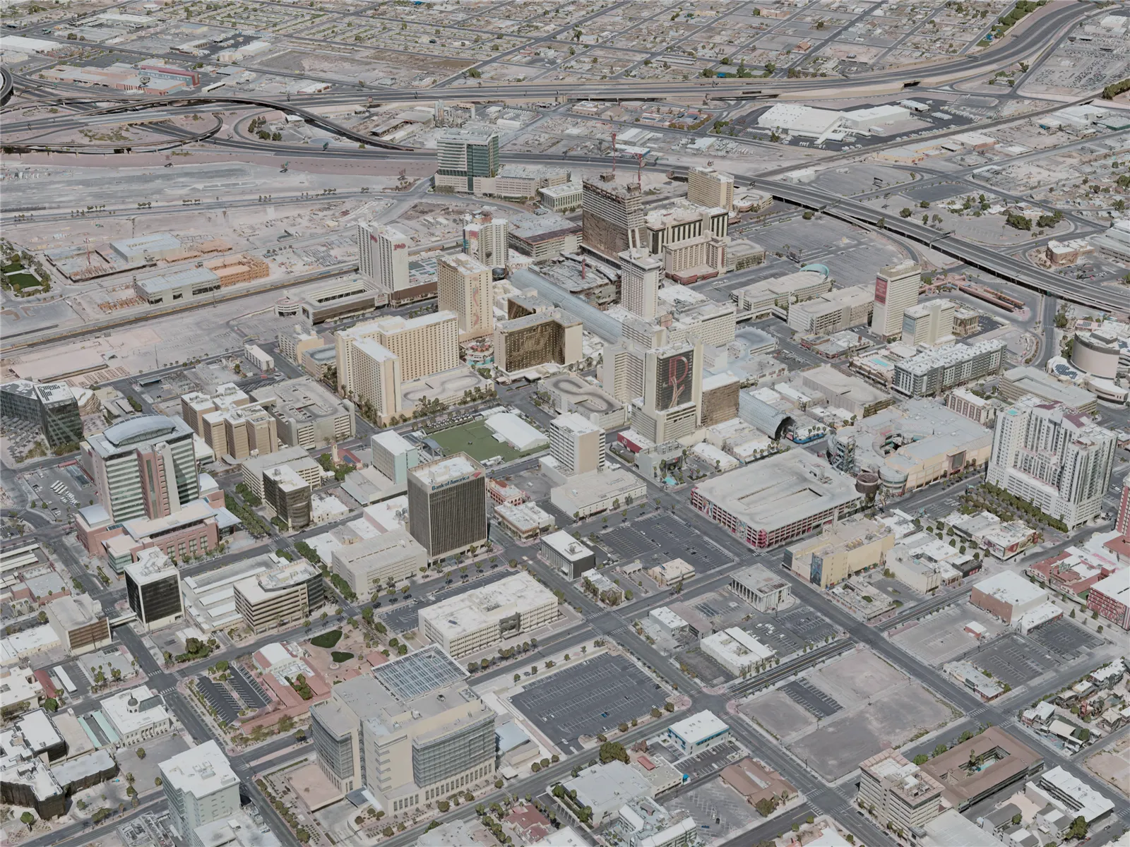 Las Vegas City, Downtown, USA (2020) 3D Model