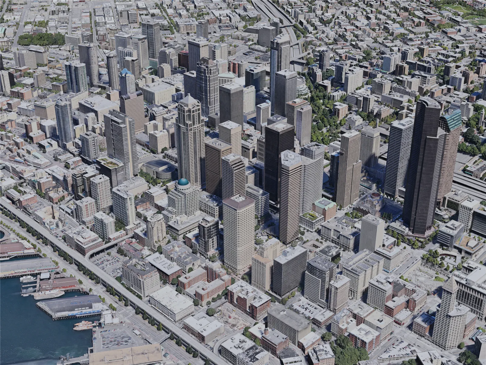 Seattle City, USA (2020) 3D Model