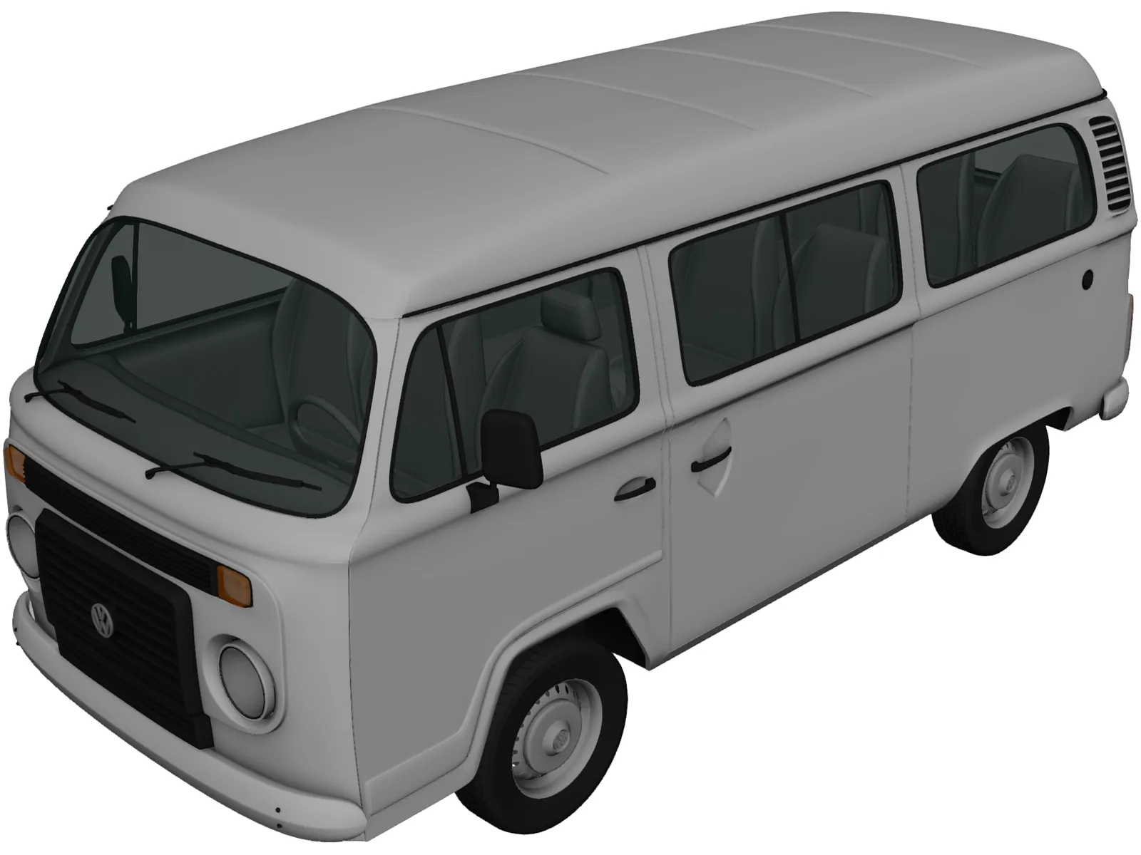 Volkswagen Kombi (2012) 3D Model