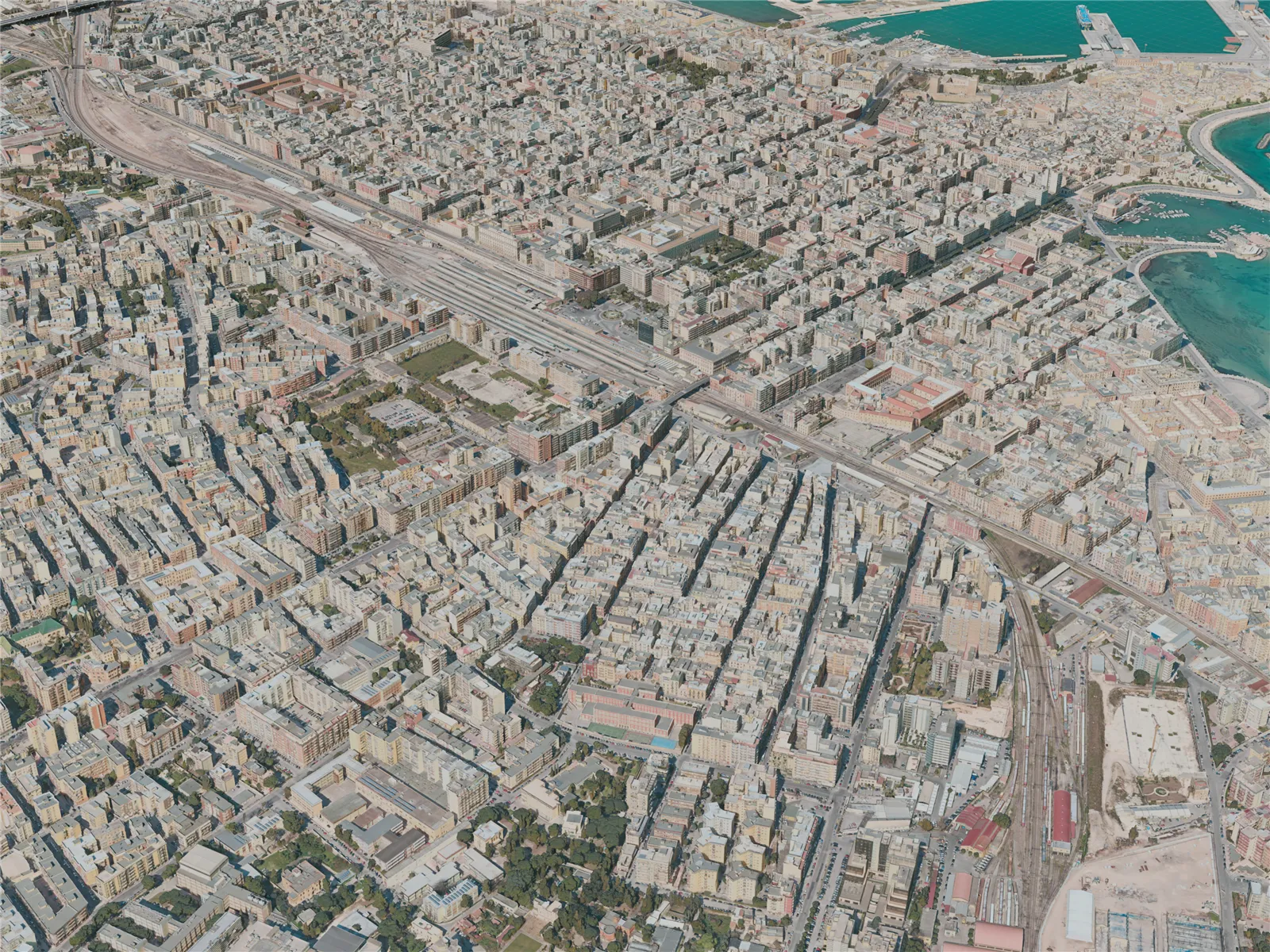 Bari City, Italy (2020) 3D Model