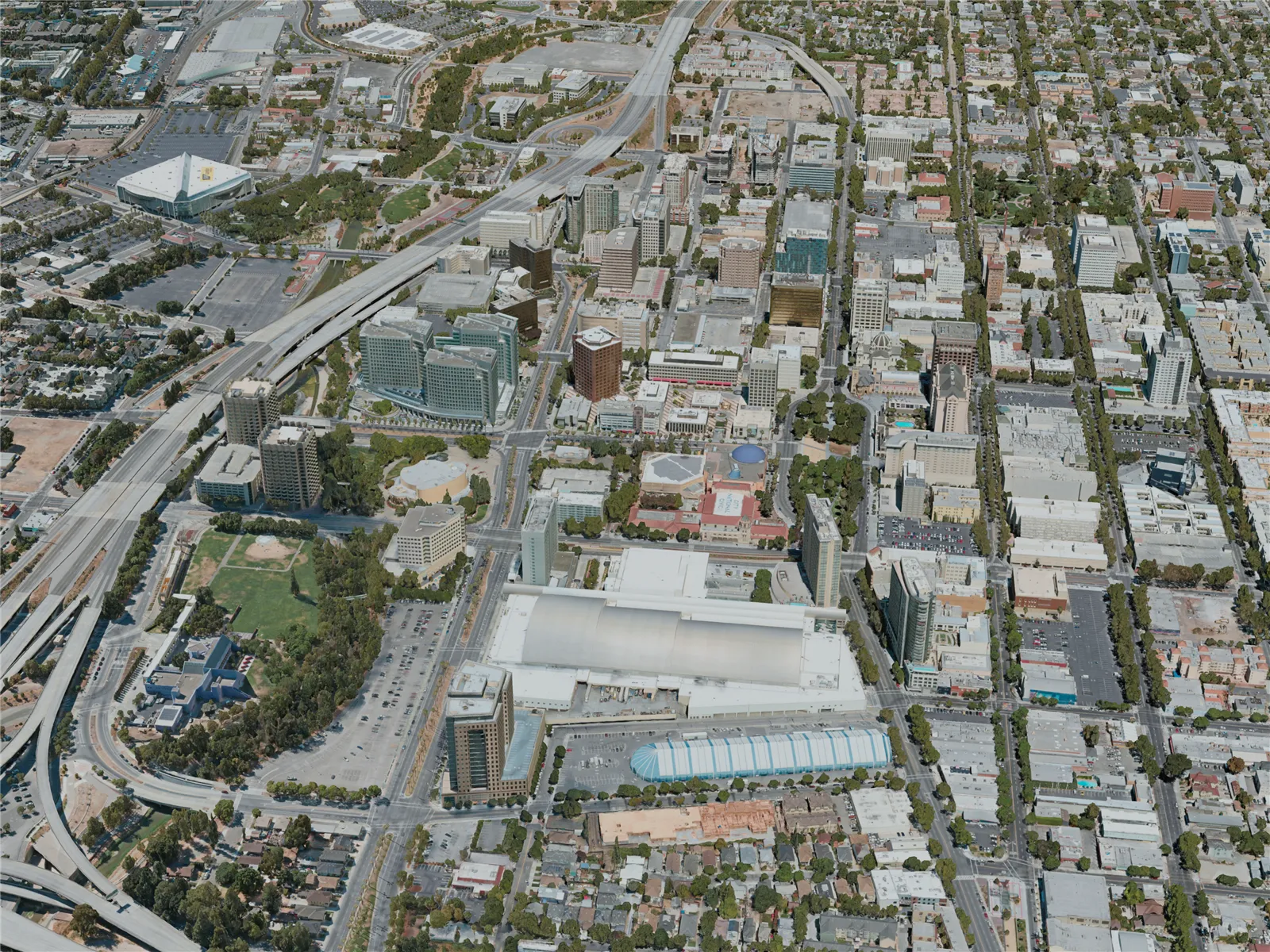 San Jose City, USA (2020) 3D Model
