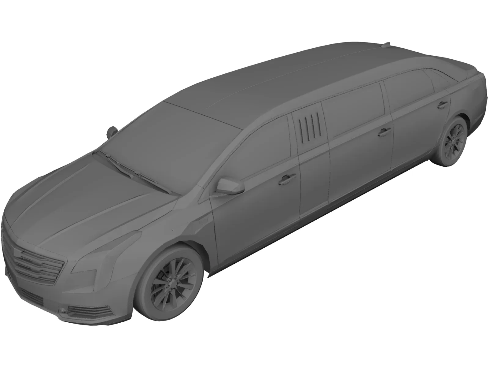 Cadillac XTS Limo (2019) 3D Model