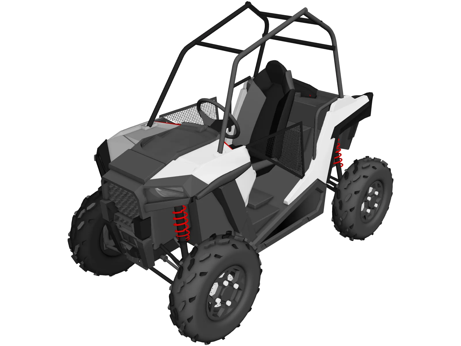 Polaris UTV Buggy 3D Model