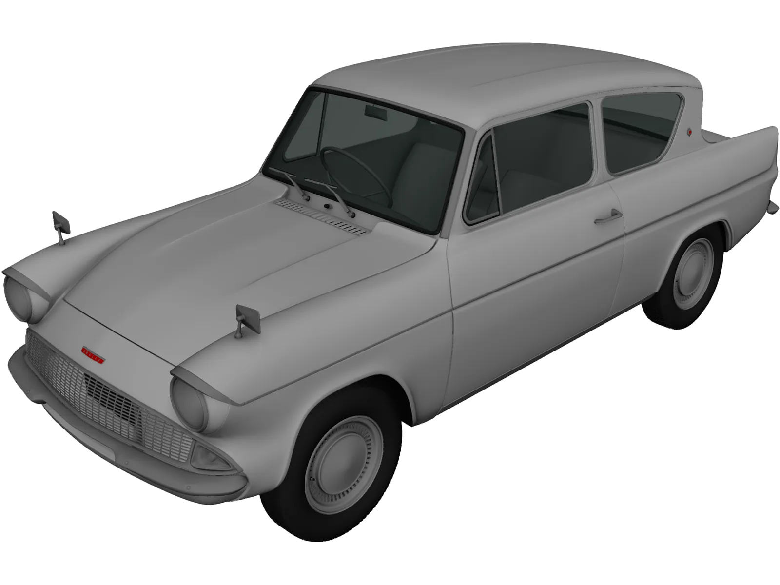 Ford Anglia (1967) 3D Model