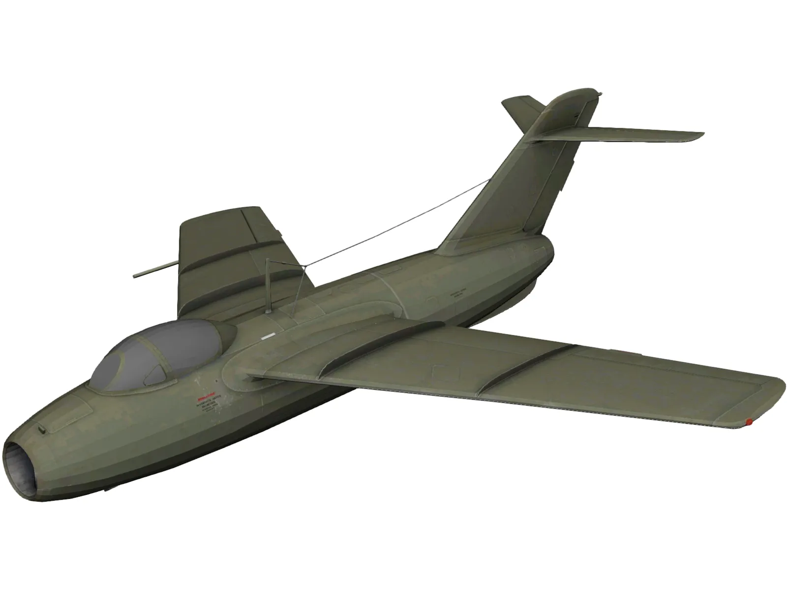 Lavochkin La-15 Fantail 3D Model